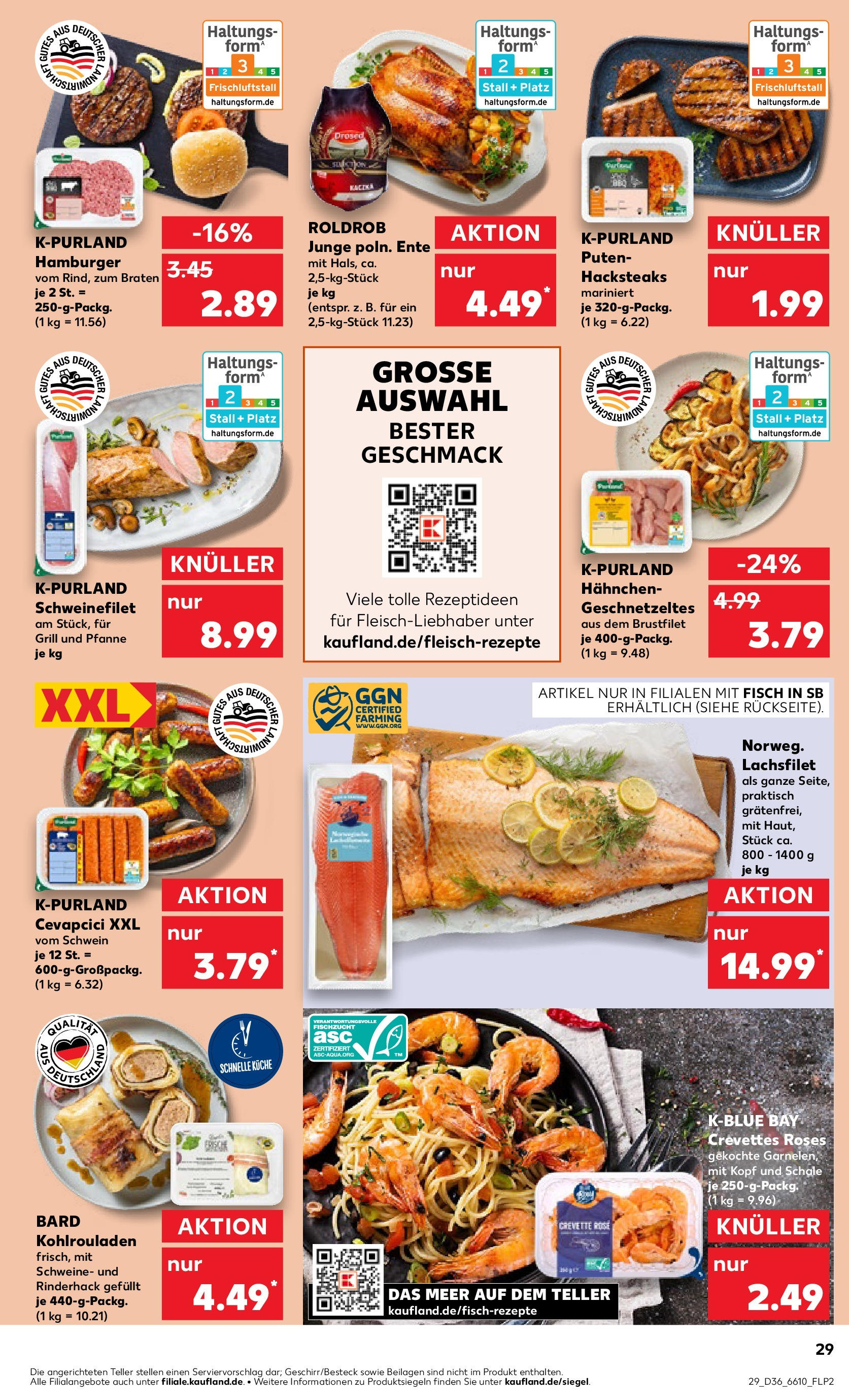 Prospekt Kaufland ab 04.09.2025 » Angebote und Werbung Online | Seite: 29 | Produkte: Grill, Hahnchen, Küche, Schweinefilet Prospekt Kaufland ab 04.09.2025 » Angebote Online zum Blättern | Seite: 29 | Produkte: Grill, Hahnchen, Küche, Schweinefilet