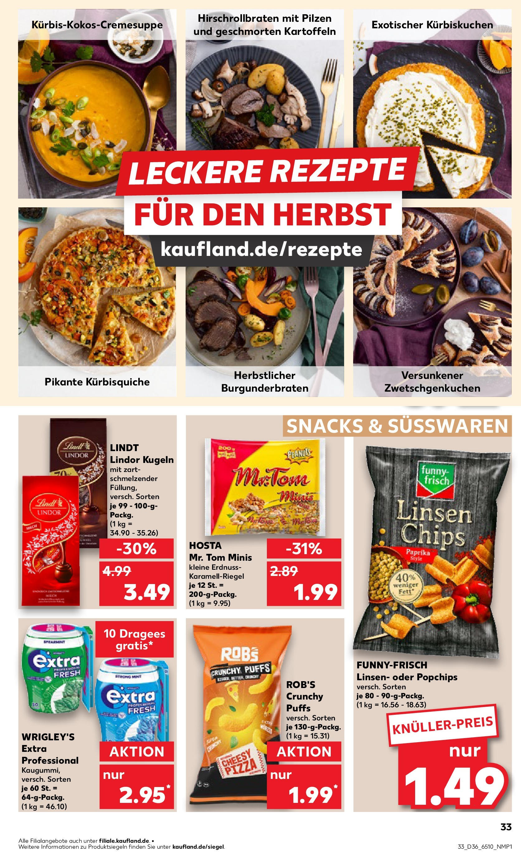 Prospekt Kaufland ab 04.09.2025 » Angebote und Werbung Online | Seite: 33 | Produkte: Kartoffeln, Paprika, Lindt, Chips Prospekt Kaufland ab 04.09.2025 » Angebote Online zum Blättern | Seite: 33 | Produkte: Kartoffeln, Paprika, Lindt, Chips