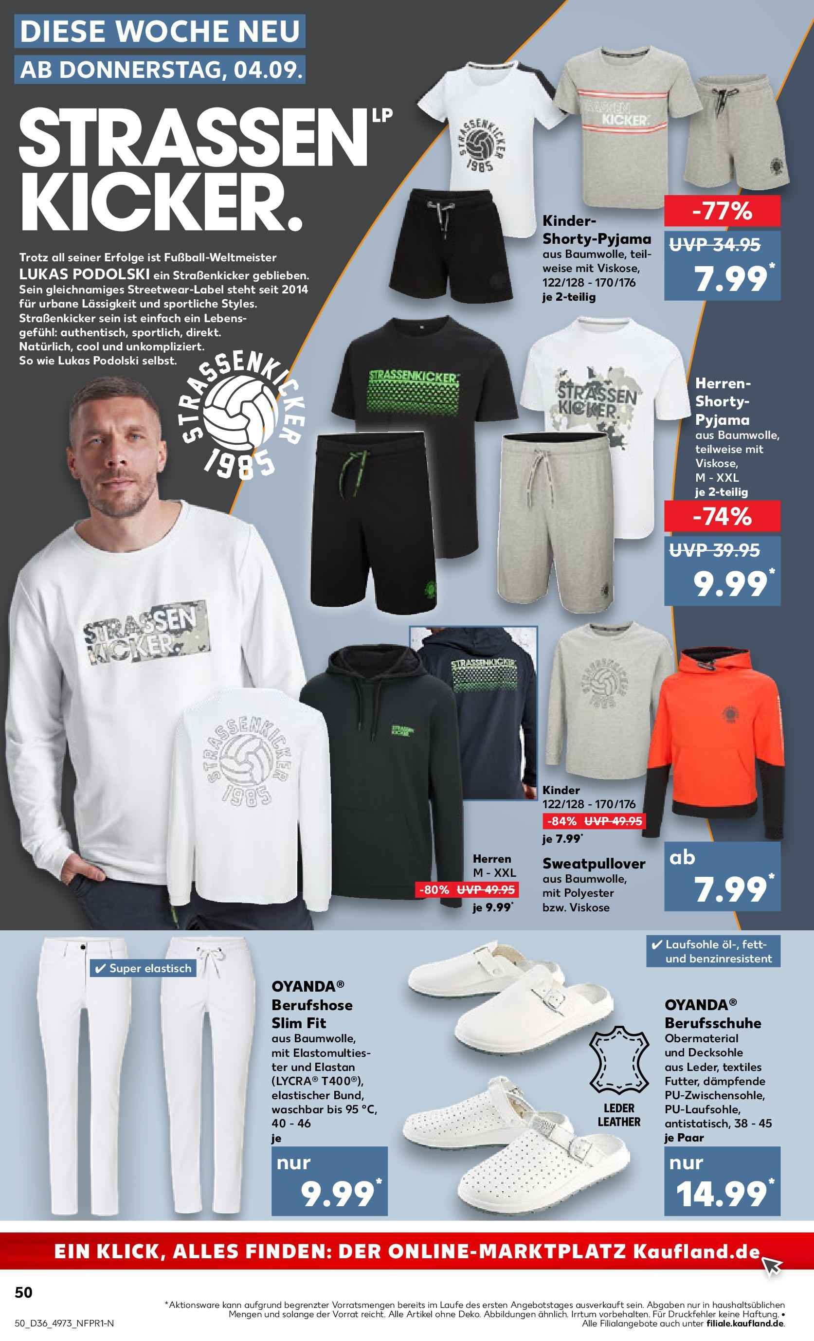 Prospekt Kaufland ab 04.09.2025 » Angebote und Werbung Online | Seite: 50 | Produkte: Sweatshirt, Pyjama Prospekt Kaufland ab 04.09.2025 » Angebote Online zum Blättern | Seite: 50 | Produkte: Sweatshirt, Pyjama