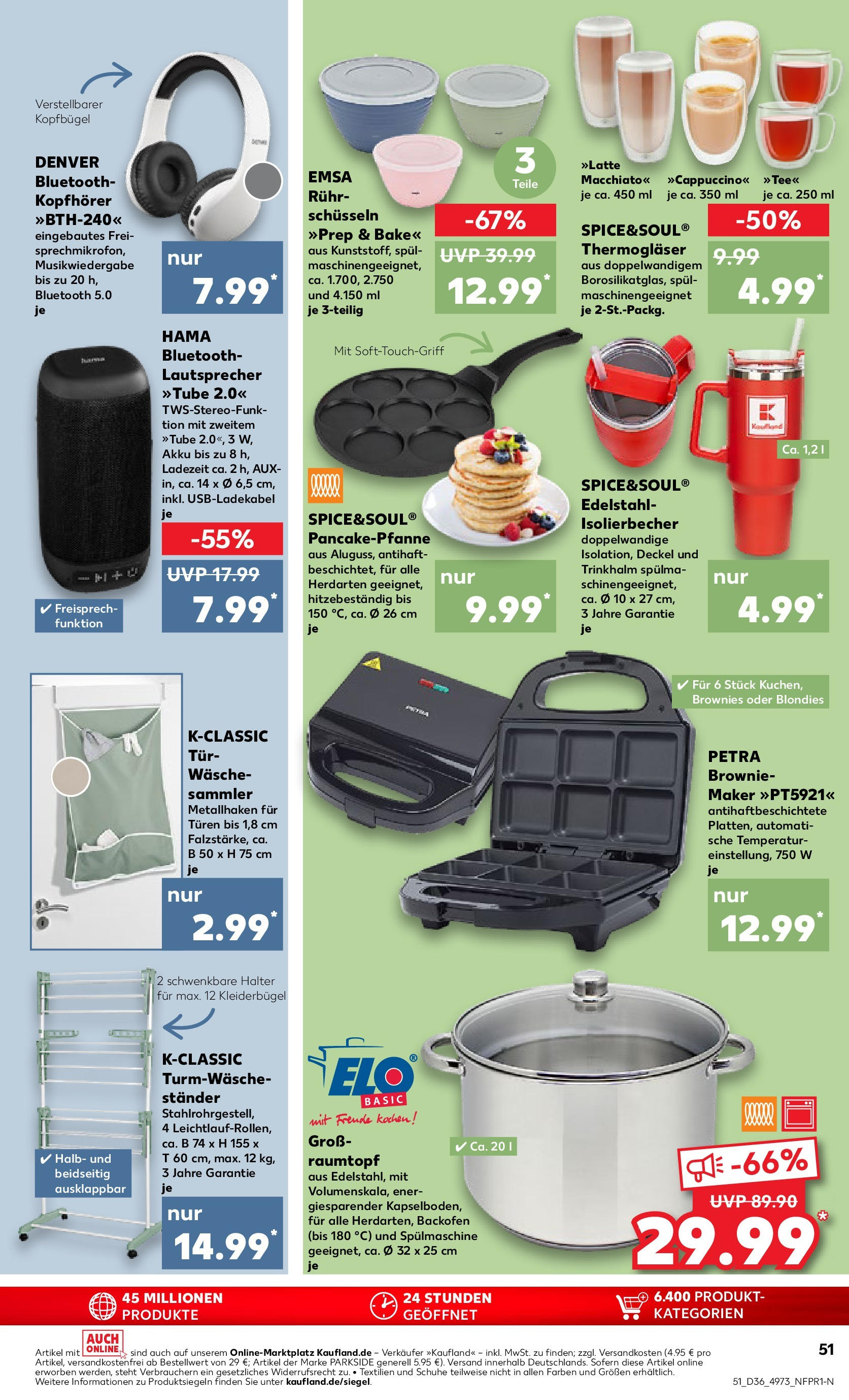 Prospekt Kaufland ab 04.09.2025 » Angebote und Werbung Online | Seite: 51 | Produkte: Lautsprecher, Tür, Kleiderbügel, Backofen Prospekt Kaufland ab 04.09.2025 » Angebote Online zum Blättern | Seite: 51 | Produkte: Lautsprecher, Tür, Kleiderbügel, Backofen