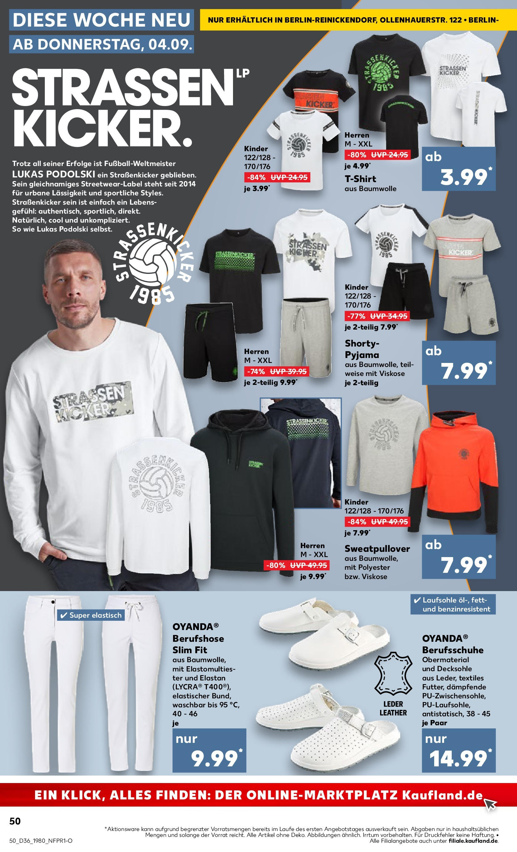 Prospekt Kaufland ab 04.09.2025 » Angebote und Werbung Online | Seite: 50 | Produkte: Sweatshirt, T-Shirt, Pyjama Prospekt Kaufland ab 04.09.2025 » Angebote Online zum Blättern | Seite: 50 | Produkte: Sweatshirt, T-Shirt, Pyjama
