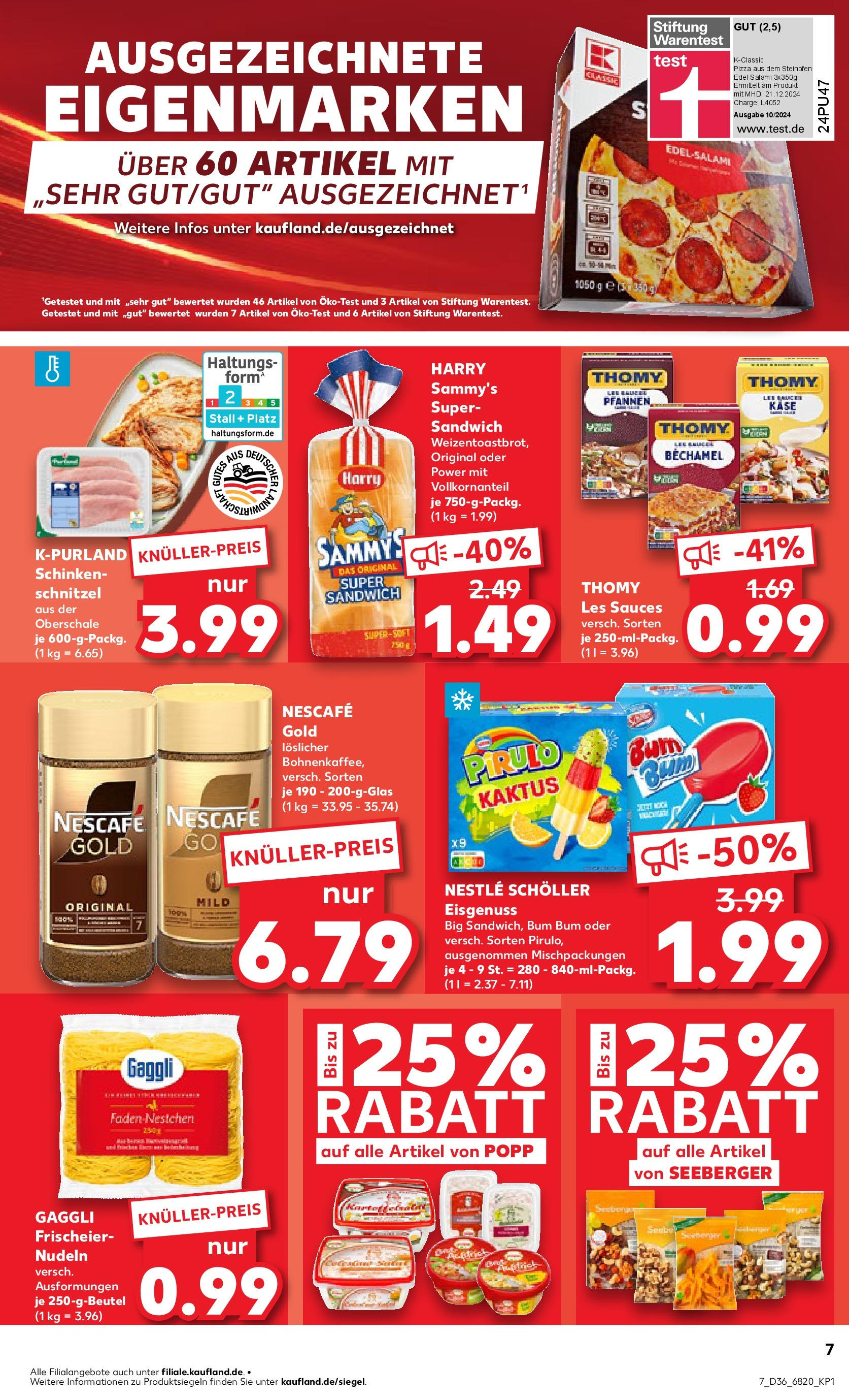 Prospekt Kaufland ab 04.09.2025 » Angebote und Werbung Online | Seite: 7 | Produkte: Thomy les sauces, Käse, Pasta, Nudeln Prospekt Kaufland ab 04.09.2025 » Angebote Online zum Blättern | Seite: 7 | Produkte: Thomy les sauces, Käse, Pasta, Nudeln