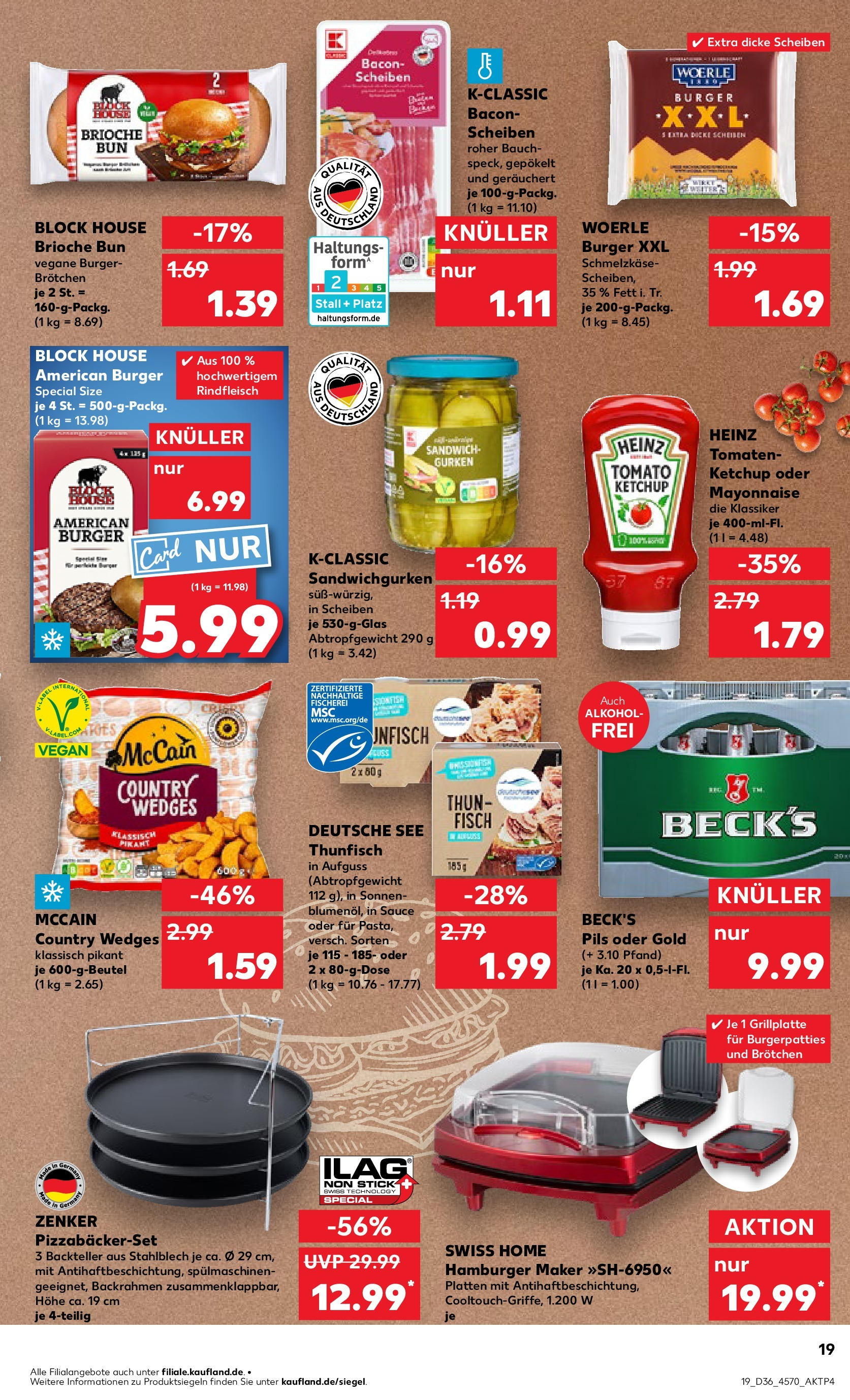Prospekt Kaufland ab 04.09.2025 » Angebote Online zum Blättern | Seite: 19 | Produkte: Thunfisch, McCain, Fisch, Mayonnaise