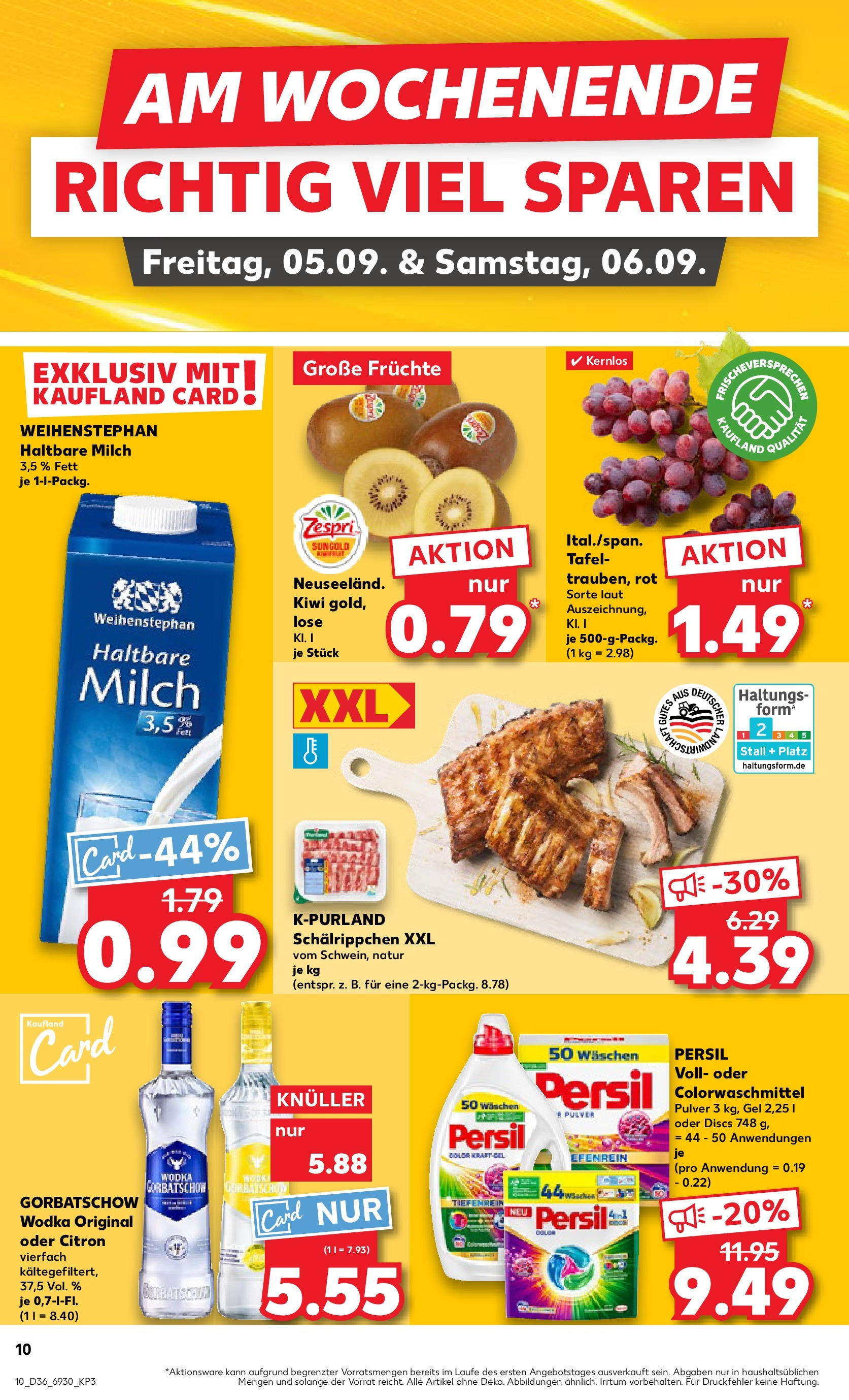 Prospekt Kaufland ab 04.09.2025 » Angebote und Werbung Online | Seite: 10 | Produkte: Milch, Vodka, Kiwi, Wodka Prospekt Kaufland ab 04.09.2025 » Angebote Online zum Blättern | Seite: 10 | Produkte: Milch, Vodka, Kiwi, Wodka