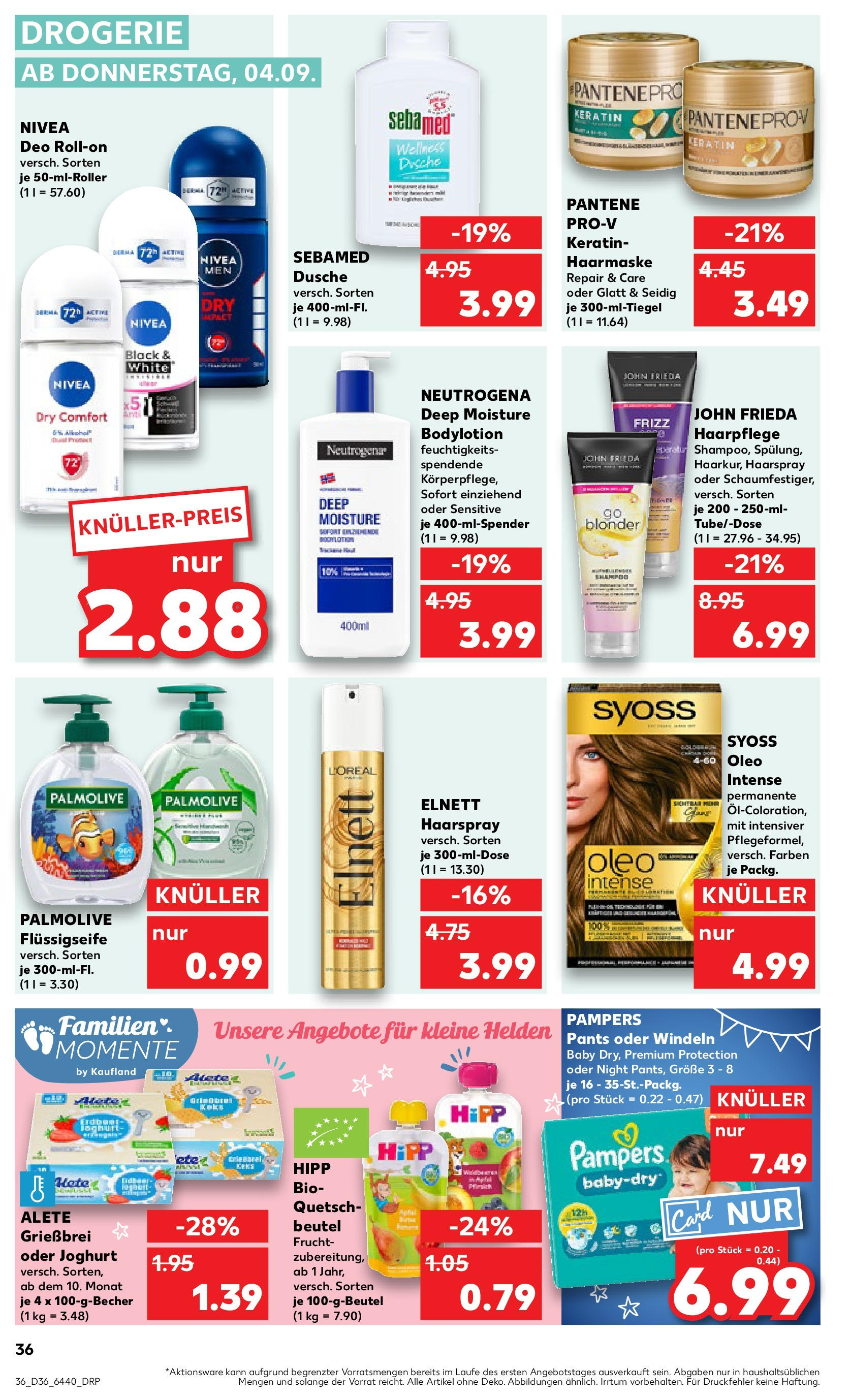 Prospekt Kaufland ab 04.09.2025 » Angebote und Werbung Online | Seite: 36 | Produkte: Joghurt, Haarmaske, Body Lotion, Shower Gel Prospekt Kaufland ab 04.09.2025 » Angebote Online zum Blättern | Seite: 36 | Produkte: Joghurt, Haarmaske, Body Lotion, Shower Gel