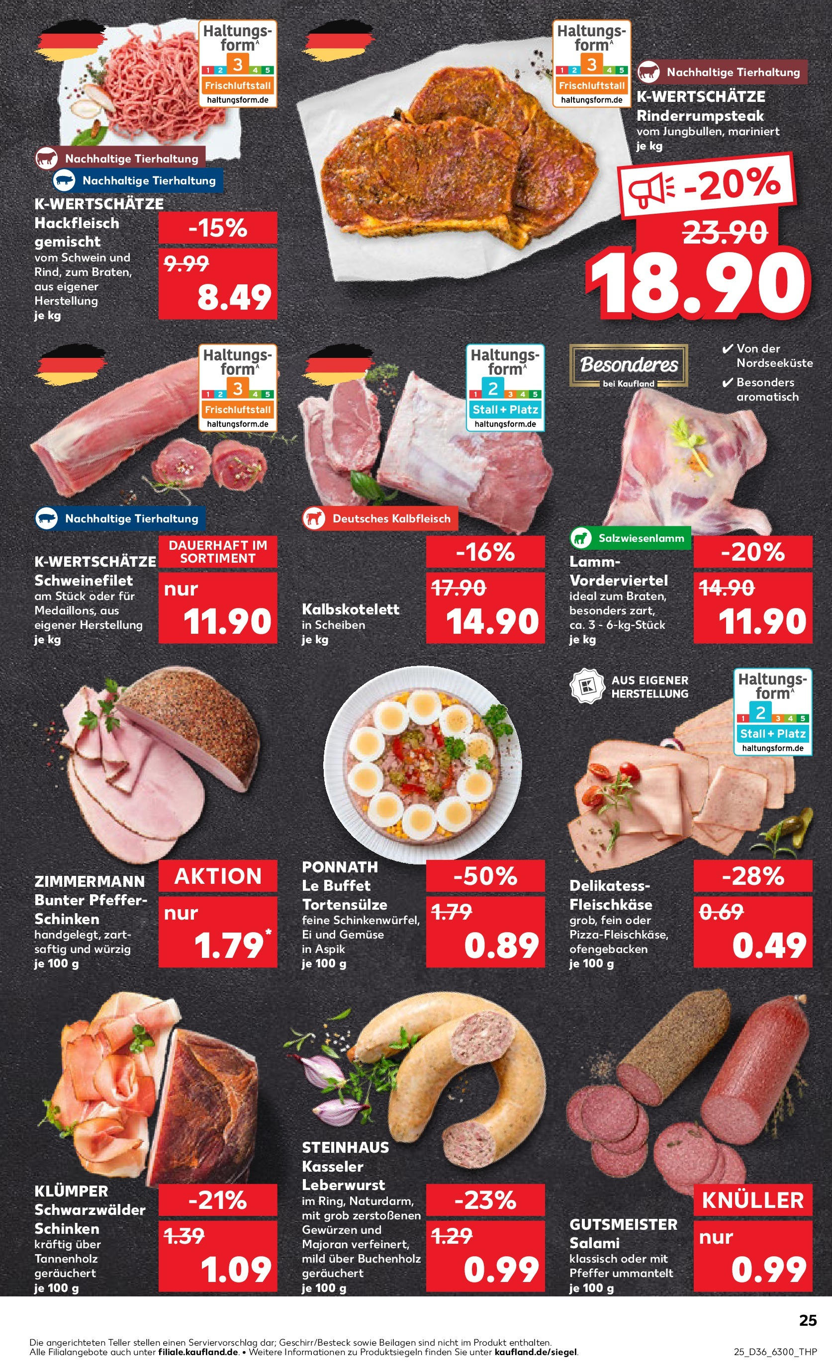 Prospekt Kaufland ab 04.09.2025 » Angebote und Werbung Online | Seite: 25 | Produkte: Schweinefilet, Pfeffer, Schinken, Steak Prospekt Kaufland ab 04.09.2025 » Angebote Online zum Blättern | Seite: 25 | Produkte: Schweinefilet, Pfeffer, Schinken, Steak