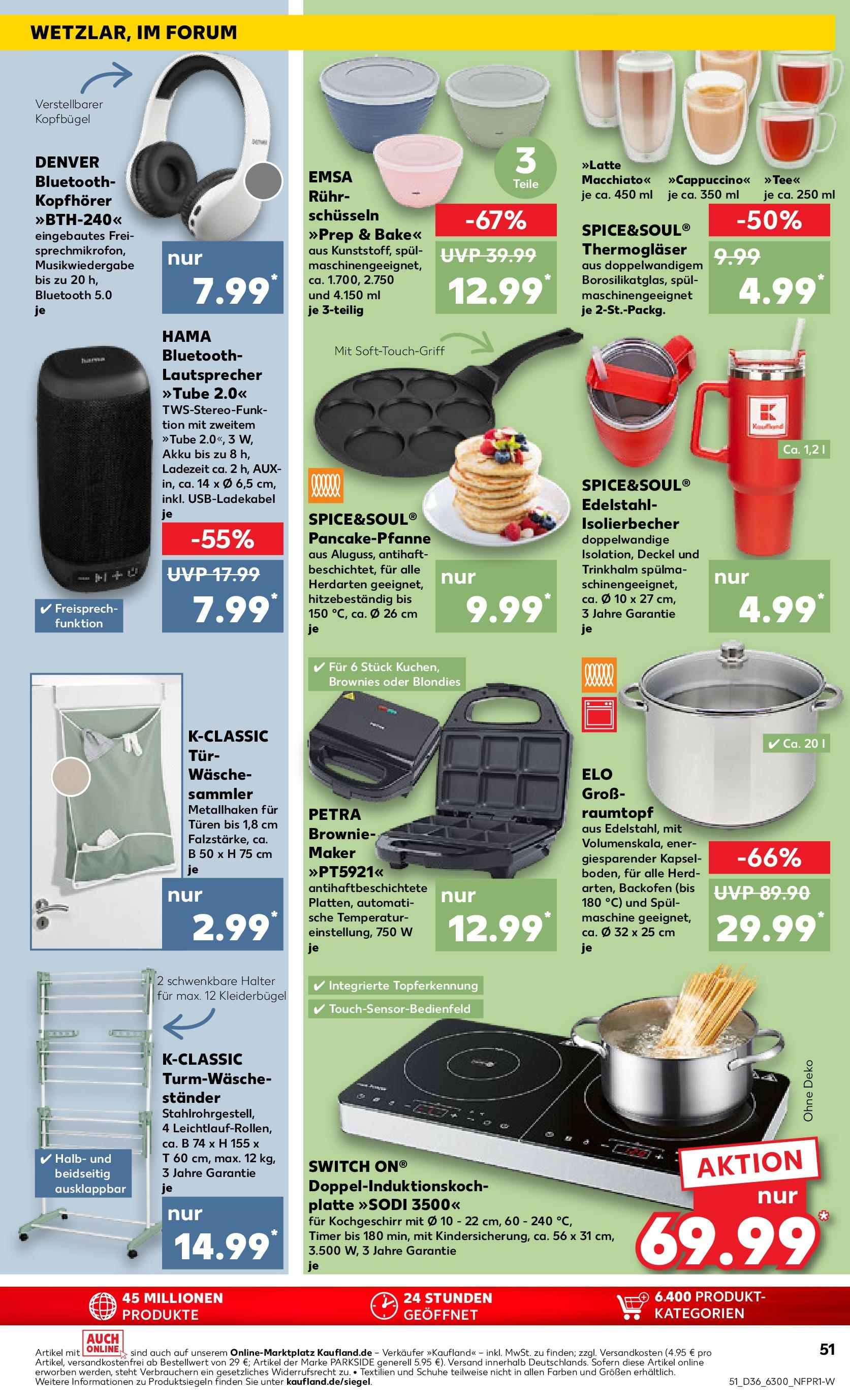 Prospekt Kaufland ab 04.09.2025 » Angebote und Werbung Online | Seite: 51 | Produkte: Lautsprecher, Herd, Tür, Kleiderbügel Prospekt Kaufland ab 04.09.2025 » Angebote Online zum Blättern | Seite: 51 | Produkte: Lautsprecher, Herd, Tür, Kleiderbügel