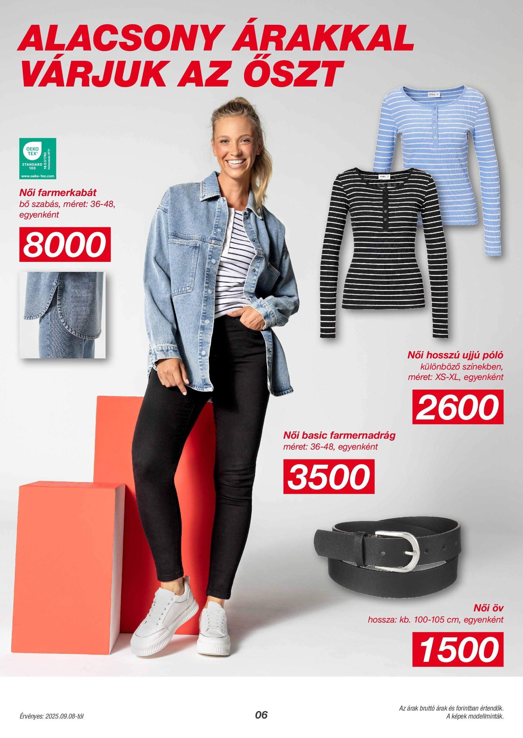 Akciós újság új Kik - 2025.09.08. -tól/töl ⏳ | Oldal: 6 | Termékek: Öv, Farmernadrág, Farmerkabát KiK Akciós újság - 2025.09.08. -tól/töl > akció, lapozható szórólap 🛍️ | Oldal: 6 | Termékek: Öv, Farmernadrág, Farmerkabát