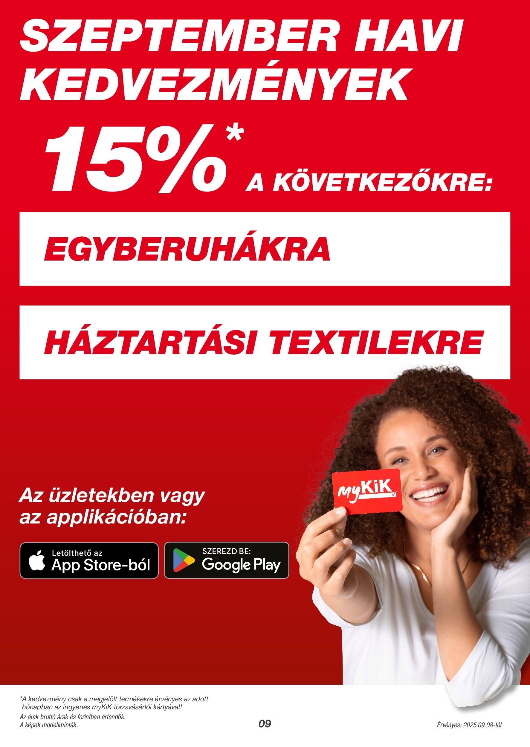 Akciós újság új Kik - 2025.09.08. -tól/töl ⏳ | Oldal: 9 KiK Akciós újság - 2025.09.08. -tól/töl > akció, lapozható szórólap 🛍️ | Oldal: 9