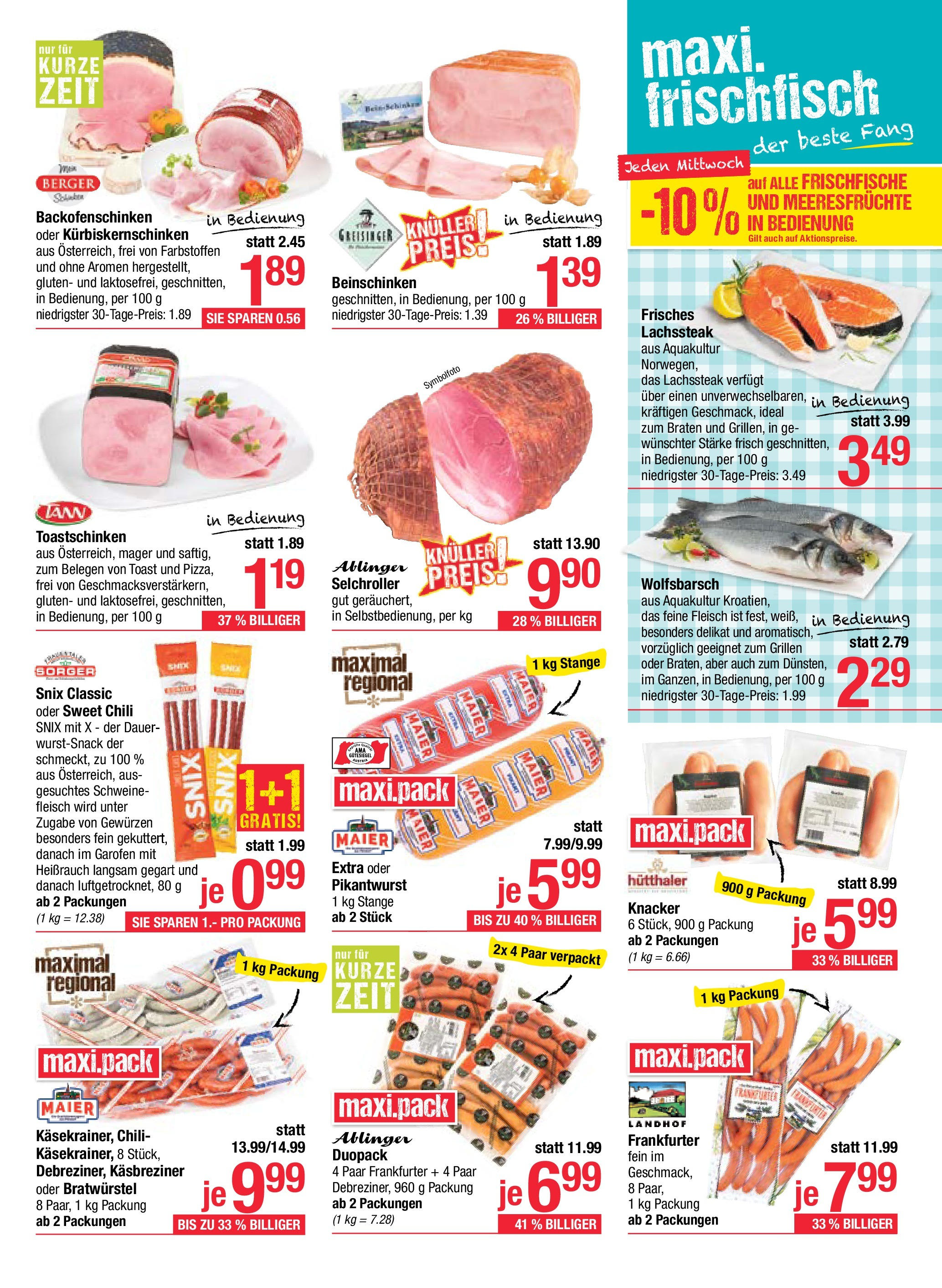 Maximarkt Anif, Bruck an der Großglocknerstraße (08.09.2025) || Aktuelle Angebote | Seite: 5 | Produkte: Meeresfrüchte, Chili Maximarkt Anif, Bruck an der Großglocknerstraße von 08.09.2025 - Aktuelle Angebote | Seite: 5 | Produkte: Meeresfrüchte, Chili