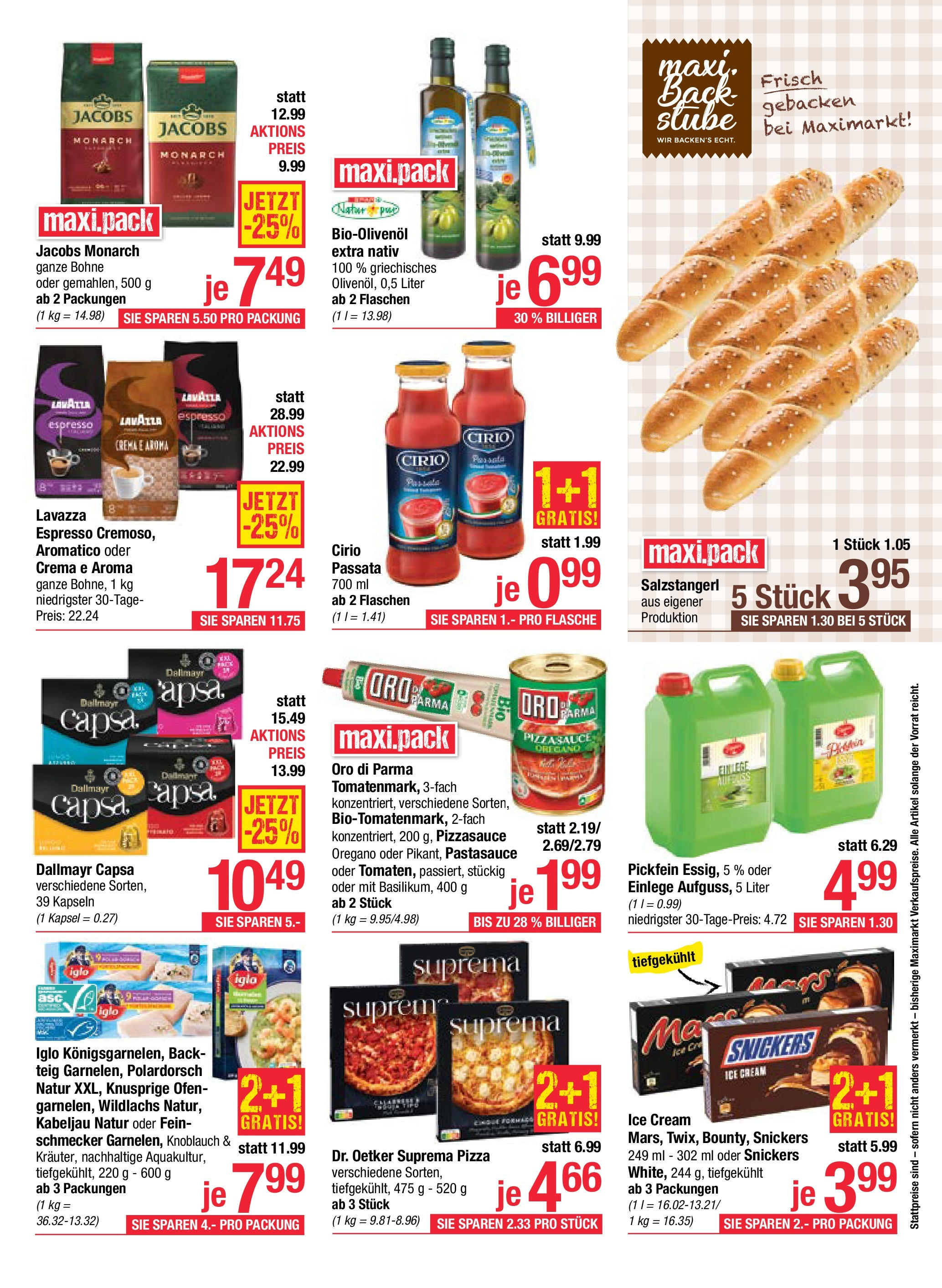 Maximarkt Anif, Bruck an der Großglocknerstraße (08.09.2025) || Aktuelle Angebote | Seite: 7 | Produkte: Knoblauch, Ofen, Pizza Maximarkt Anif, Bruck an der Großglocknerstraße von 08.09.2025 - Aktuelle Angebote | Seite: 7 | Produkte: Knoblauch, Ofen, Pizza