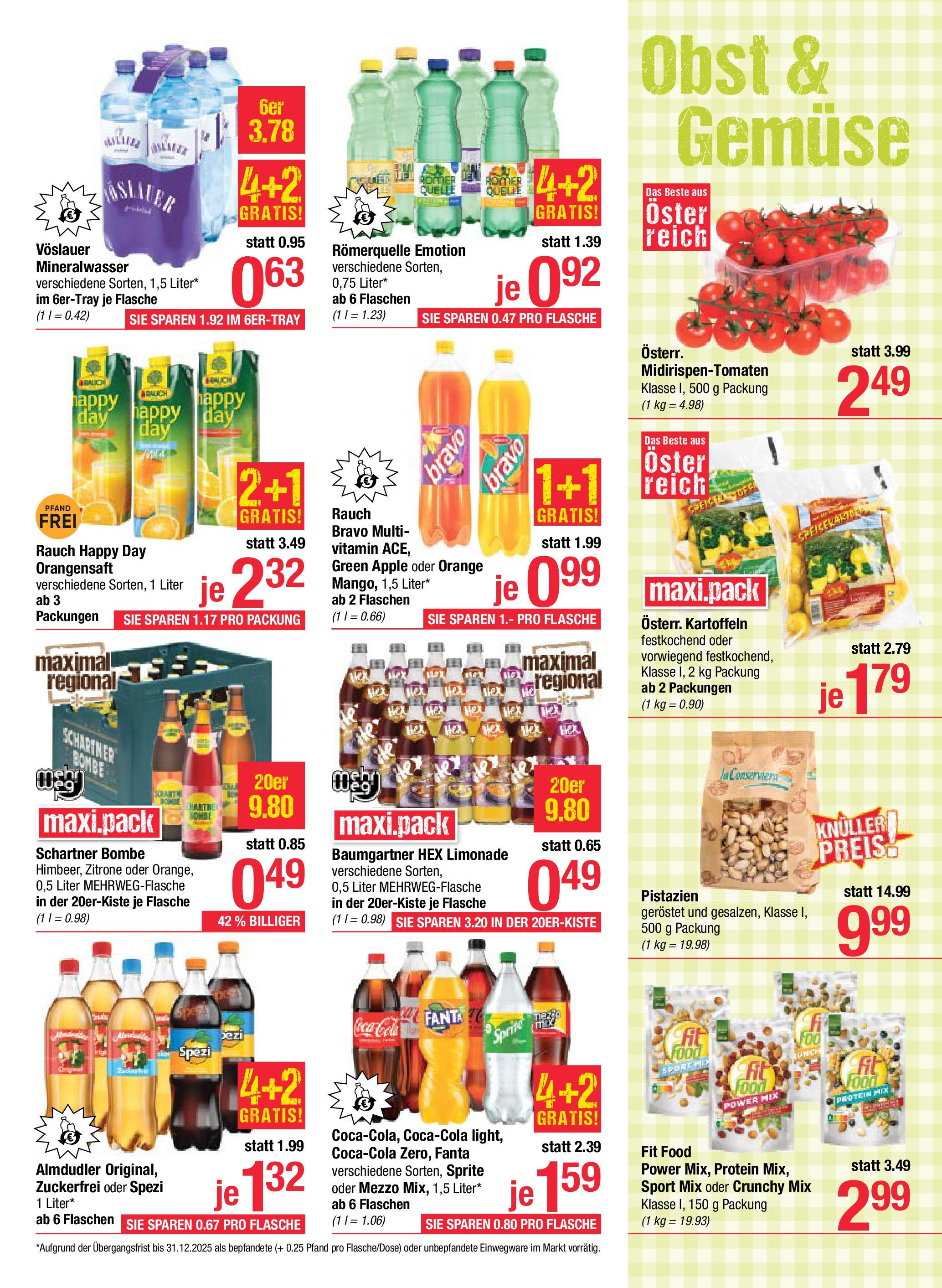 Maximarkt Anif, Bruck an der Großglocknerstraße (08.09.2025) || Aktuelle Angebote | Seite: 9 | Produkte: Kartoffeln, Gemüse, Obst, Zitrone Maximarkt Anif, Bruck an der Großglocknerstraße von 08.09.2025 - Aktuelle Angebote | Seite: 9 | Produkte: Kartoffeln, Gemüse, Obst, Zitrone