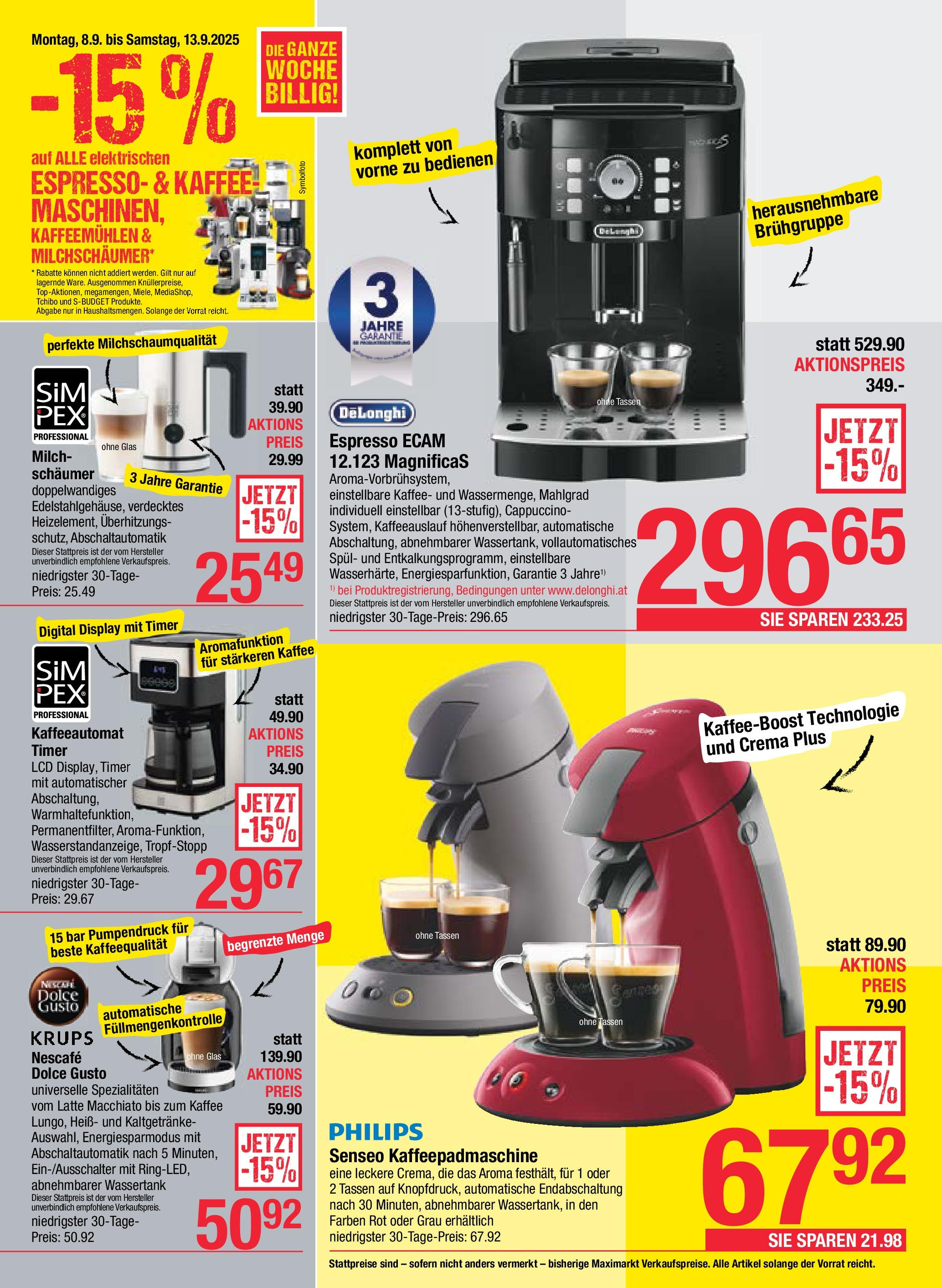 Maximarkt Anif, Bruck an der Großglocknerstraße (08.09.2025) || Aktuelle Angebote | Seite: 12 | Produkte: Milch, Kaffee Maximarkt Anif, Bruck an der Großglocknerstraße von 08.09.2025 - Aktuelle Angebote | Seite: 12 | Produkte: Milch, Kaffee