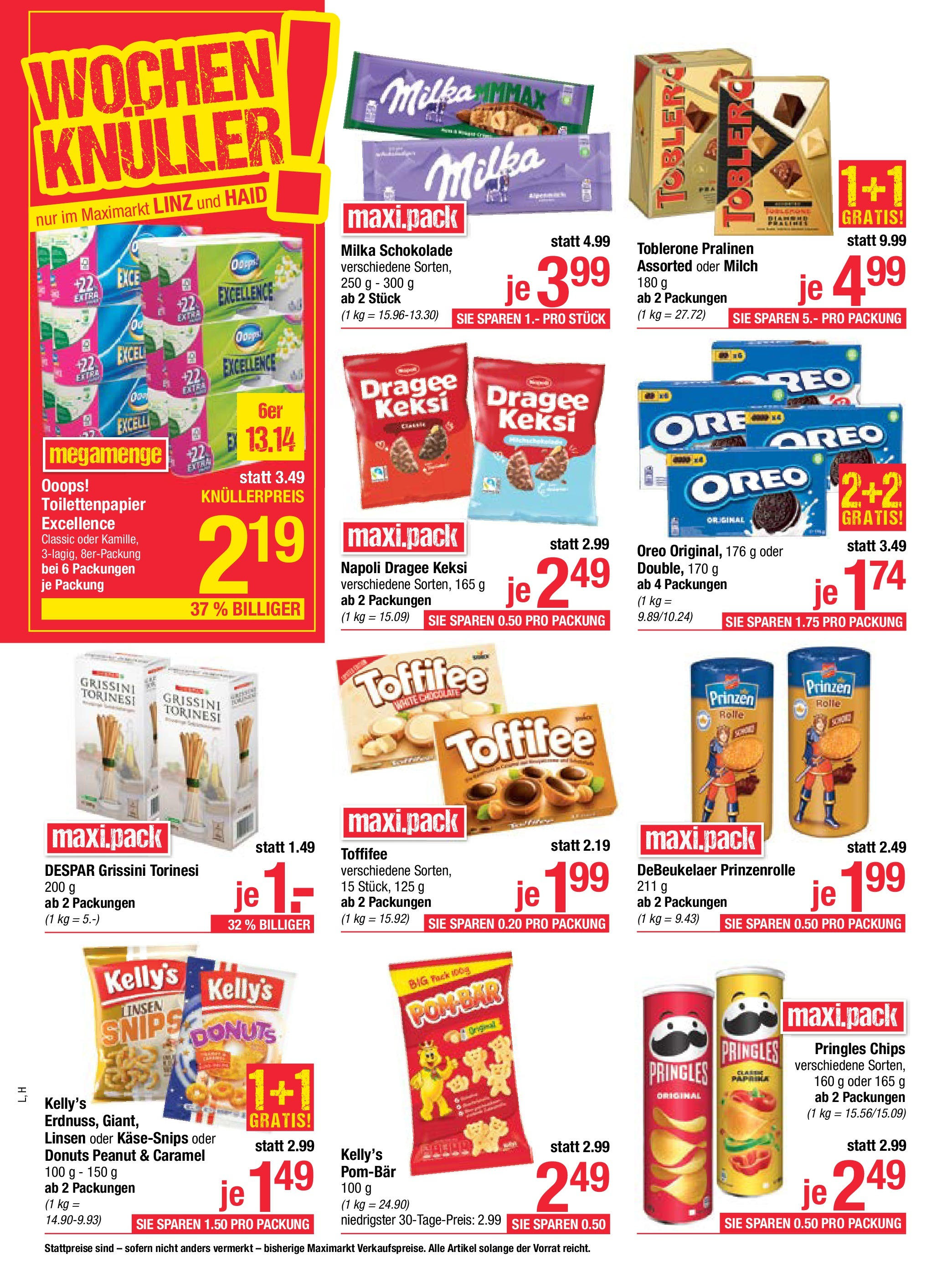 Maximarkt Haid, Linz (08.09.2025) || Aktuelle Angebote | Seite: 8 | Produkte: Chips, Milch, Schokolade Maximarkt Haid, Linz von 08.09.2025 - Aktuelle Angebote | Seite: 8 | Produkte: Chips, Milch, Schokolade