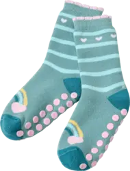 ALANA ABS Socken mit Regenbogen-Muster, blau, Gr. 19/22