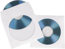 HAMA CD- / DVD-Papierhüllen, 50er-Pack, Weiß
