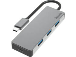 HAMA USB-C-Hub, 4 Ports, USB 3.2 Gen2, 10 Gbit / s, Alu