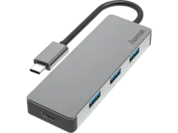 HAMA USB-C-Hub, 4 Ports, USB 3.2 Gen2, 10 Gbit / s, Alu