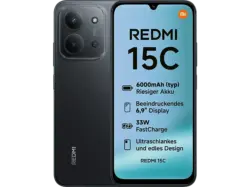 XIAOMI Redmi 15C, 128 GB, Midnight Black, Dual SIM
