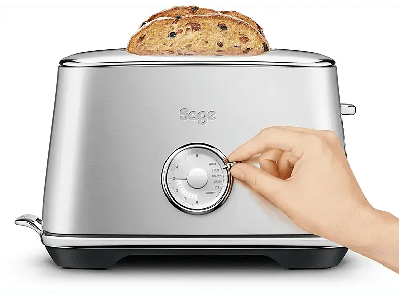 Sage STA735BSS4EEU1 the Toast Select™ Luxe Toaster (Edelstahl, 1000 Watt, Schlitze: 2)