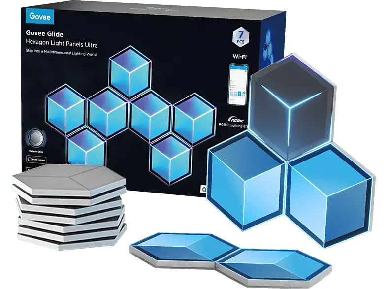 Govee Glide Hexagon Light Panels Ultra 7Pack; Hexa Lichtpaneele