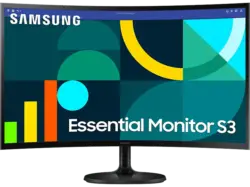 Samsung LS27D360GAU 27 Zoll Curved Monitor, Full-HD, 4 ms Reaktionszeit, 250 cd/m², 100 Hz, Schwarz