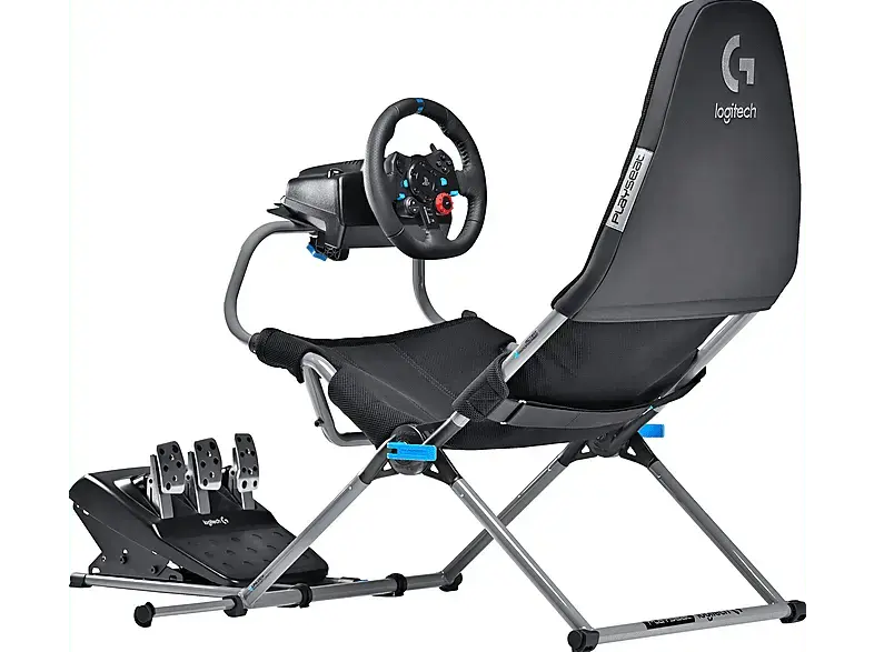 PLAYSeat G923 Trueforce Gaming Rennlenkrad mit Pedalen für Xbox Series X S, One, PC + PLAYSeat® Challenge X Lenkrad Pedale Fahrersitz; Lenkrad + Pedale + Fahrersitz