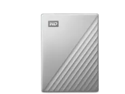 Western Digital 4TB WD My Passport Ultra externe Festplatte, (mobiler Speicher) Kompatibel mit PC, Xbox, PS4 und PS5 Silber