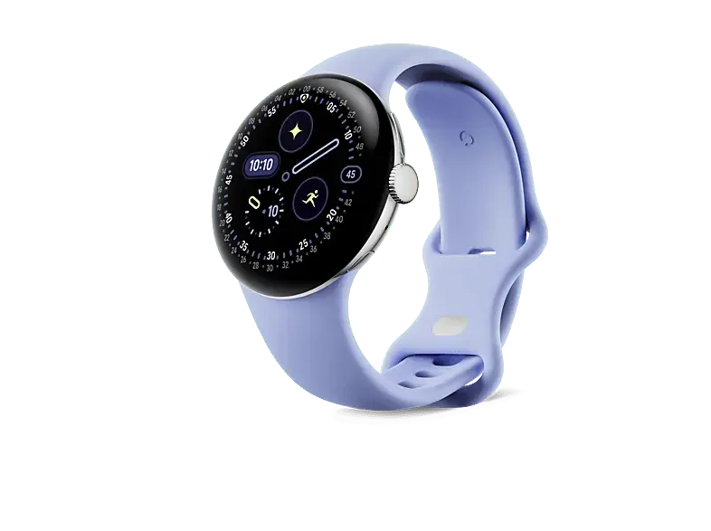 GOOGLE Pixel Watch 4, Wifi, 41mm, Silver/Iris; Smartwatch