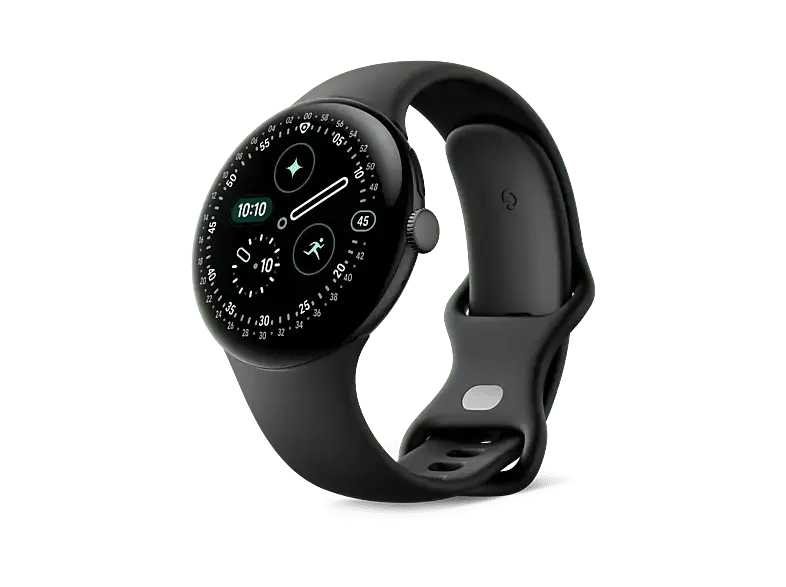 GOOGLE Pixel Watch 4, LTE, 45mm, Black/Obsidian; Smartwatch