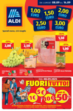 Anteprima del volantino Volantino Aldi	 valido a partire dal 08.09.2025