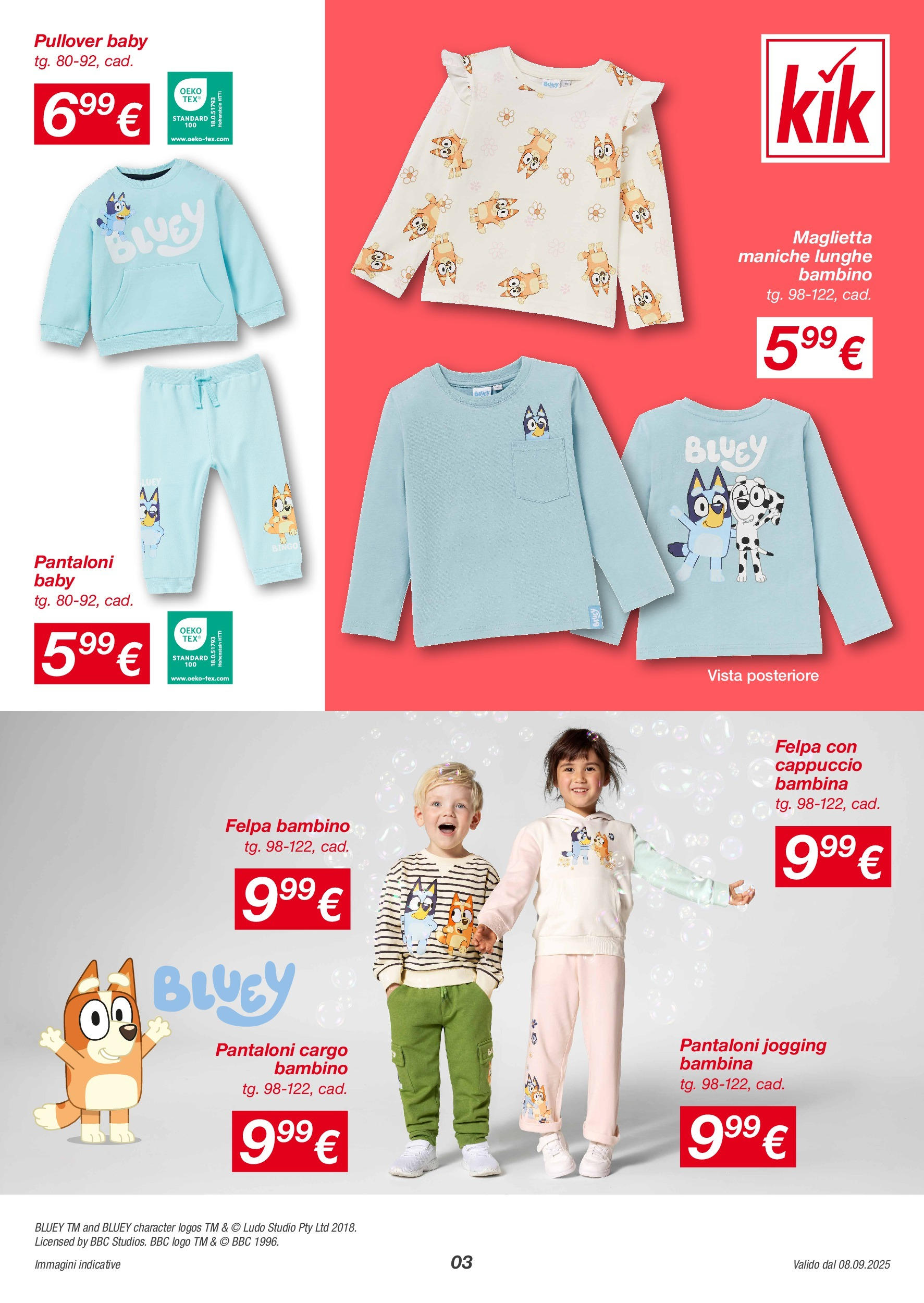 KiK - KiK volantino fino al 14.09.2025 dal 07/09/2025 anteprima > nuovo offerte!β³ | Pagina: 3 | Prodotti: Felpa, Pantaloni, Maglietta, Cappuccio Nuovo KiK - KiK volantino fino al 14.09.2025 dal 07/09/2025 > offerte anteprima ποΈ | Pagina: 3 | Prodotti: Felpa, Pantaloni, Maglietta, Cappuccio