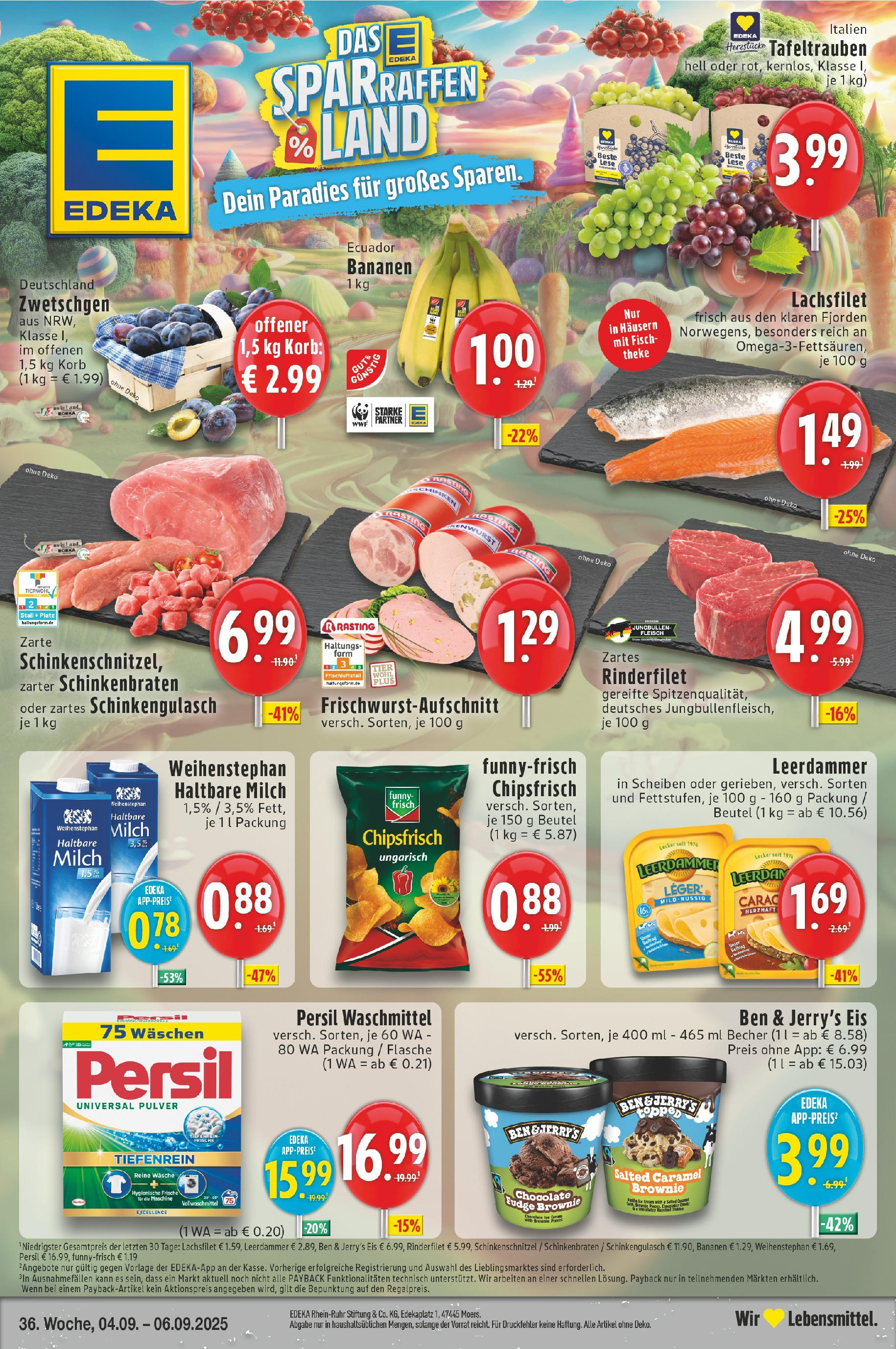 Edeka prospekt Neuss (ab 04.09.2025) » Angebote Online | Seite: 1 | Produkte: Theke, Zwetschgen, Leerdammer, Persil Edeka prospekt Neuss (ab 04.09.2025) » Angebote Online | Seite: 1 | Produkte: Theke, Zwetschgen, Leerdammer, Persil