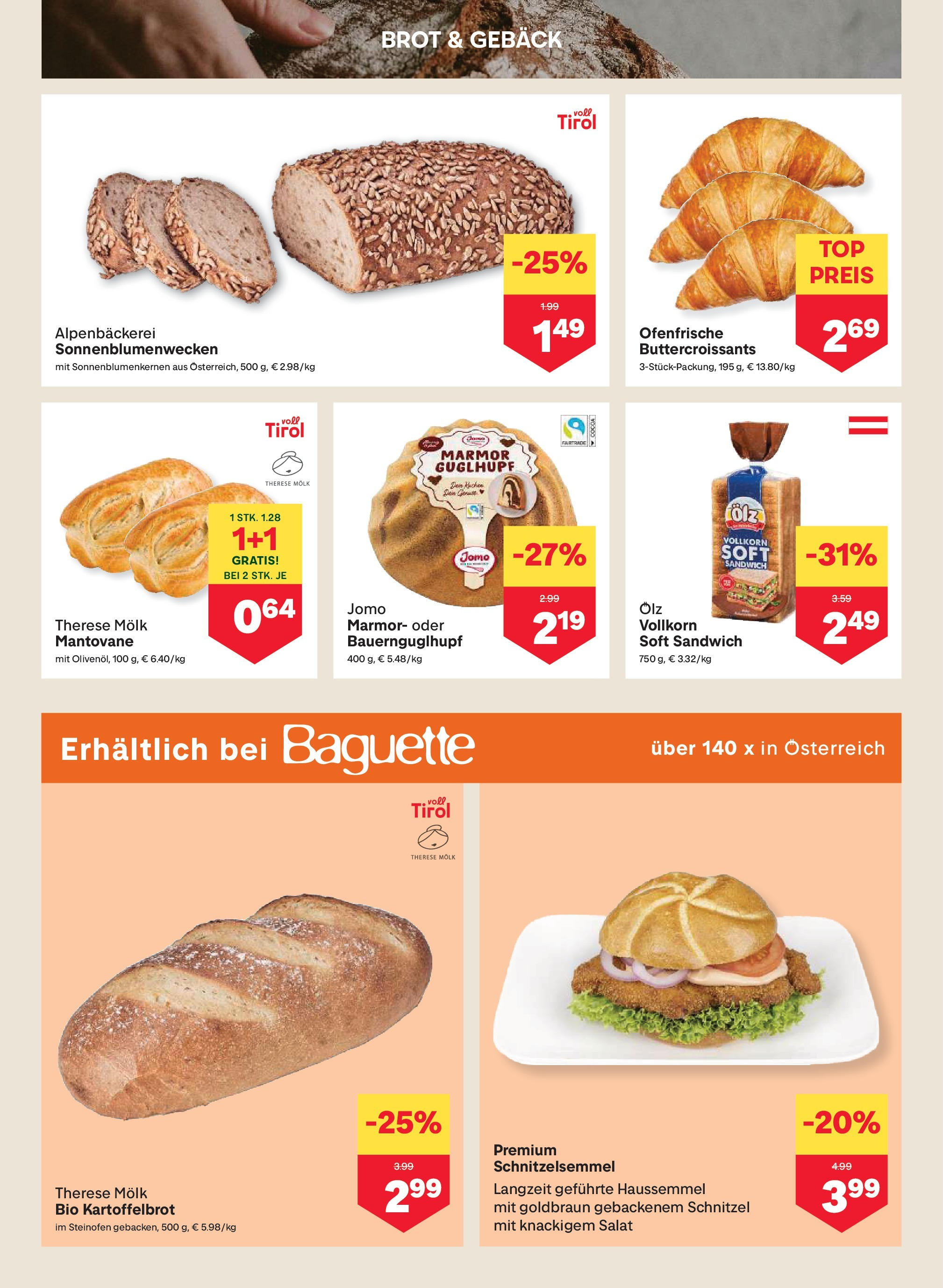 MPREIS Steyr (11.09.2025) || Aktuelle Angebote | Seite: 4 | Produkte: Salat, Jääkaappipakastin, Brot MPREIS Steyr von 11.09.2025 - Aktuelle Angebote | Seite: 4 | Produkte: Salat, Jääkaappipakastin, Brot