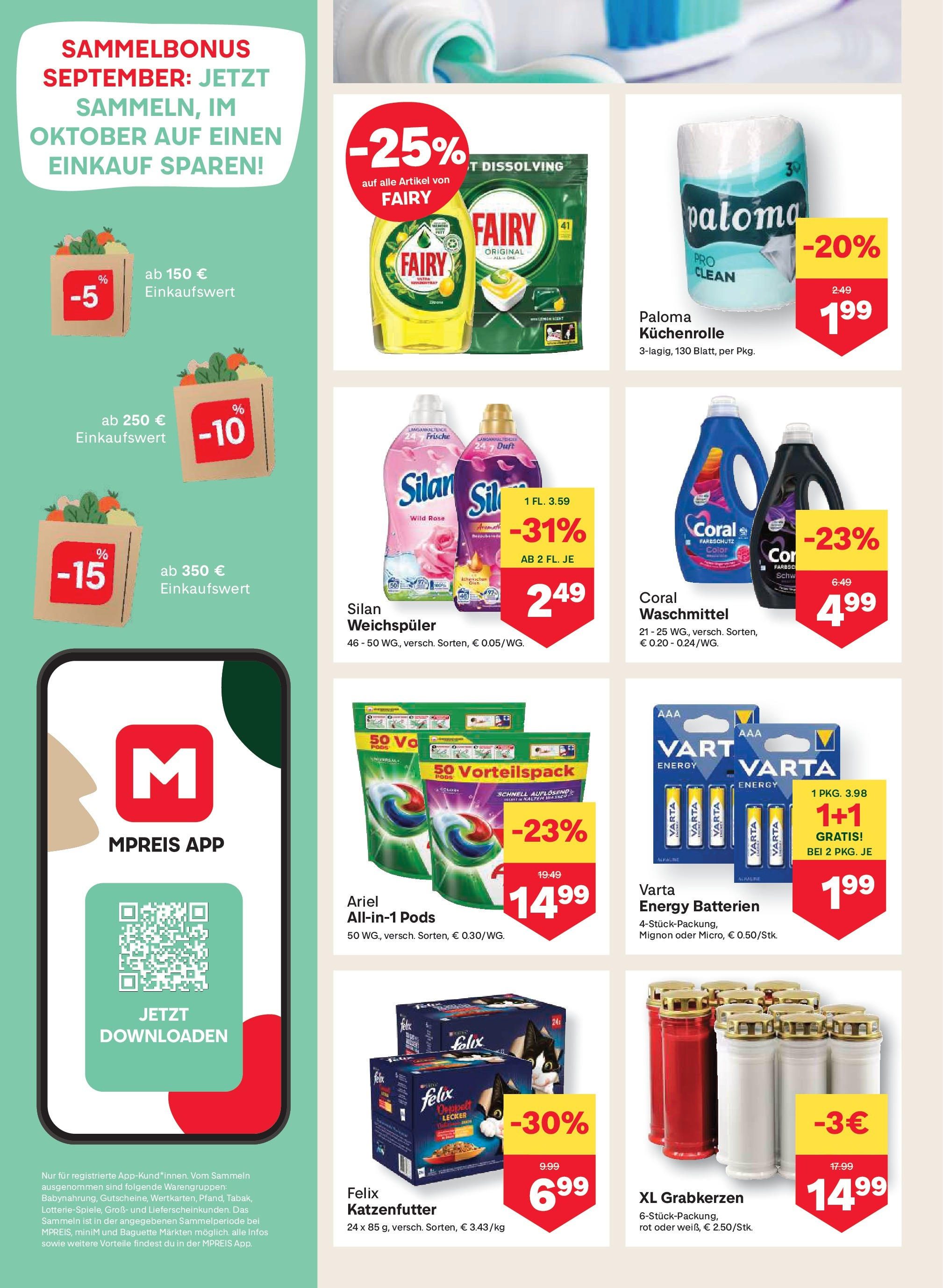 MPREIS Steyr (11.09.2025) || Aktuelle Angebote | Seite: 10 | Produkte: Marhalábszár, Jääkaappipakastin, Duft, Waschmittel MPREIS Steyr von 11.09.2025 - Aktuelle Angebote | Seite: 10 | Produkte: Marhalábszár, Jääkaappipakastin, Duft, Waschmittel