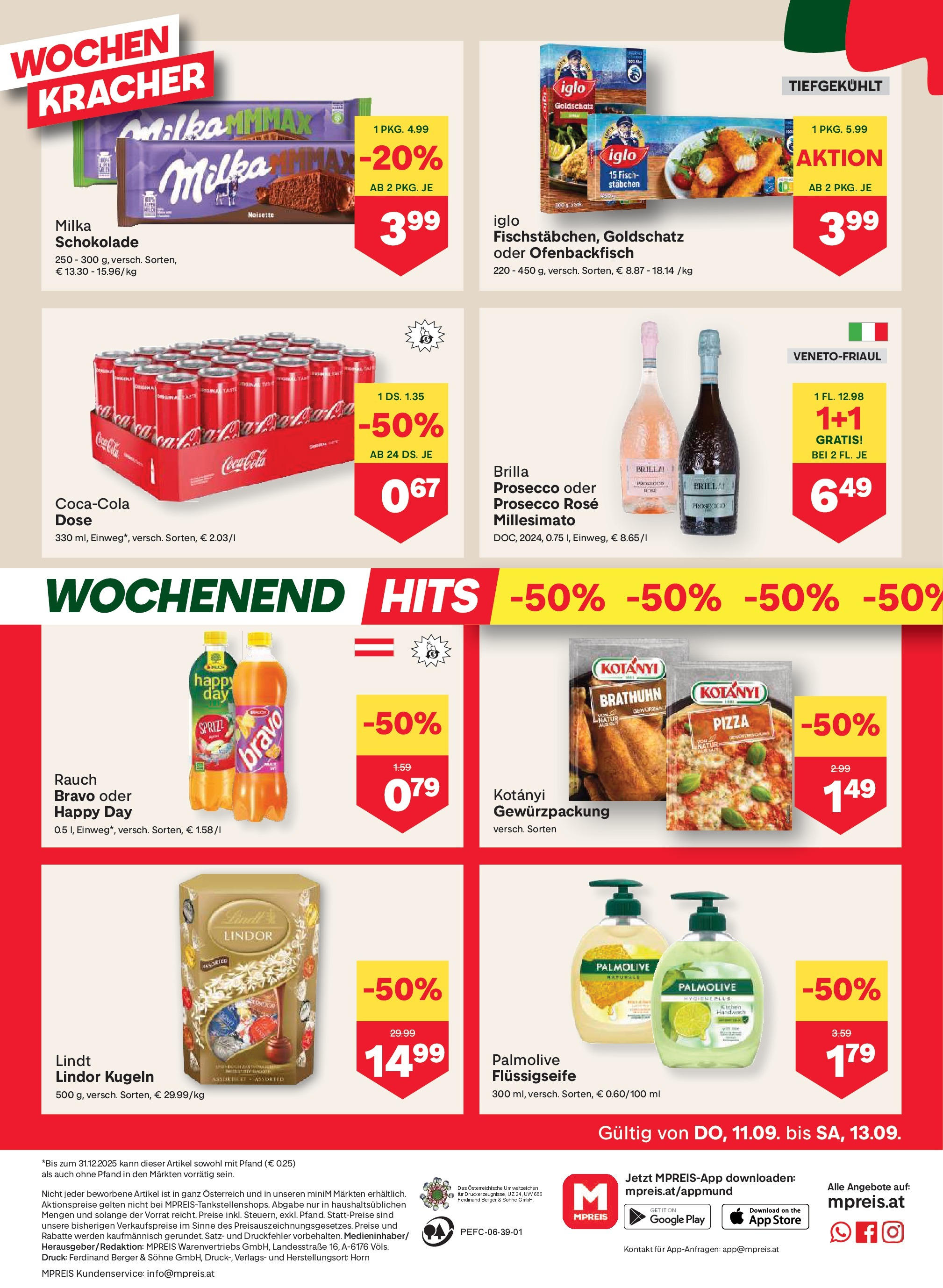 MPREIS Steyr (11.09.2025) || Aktuelle Angebote | Seite: 12 | Produkte: Drucker, Schokolade, Pizza, Fisch MPREIS Steyr von 11.09.2025 - Aktuelle Angebote | Seite: 12 | Produkte: Drucker, Schokolade, Pizza, Fisch