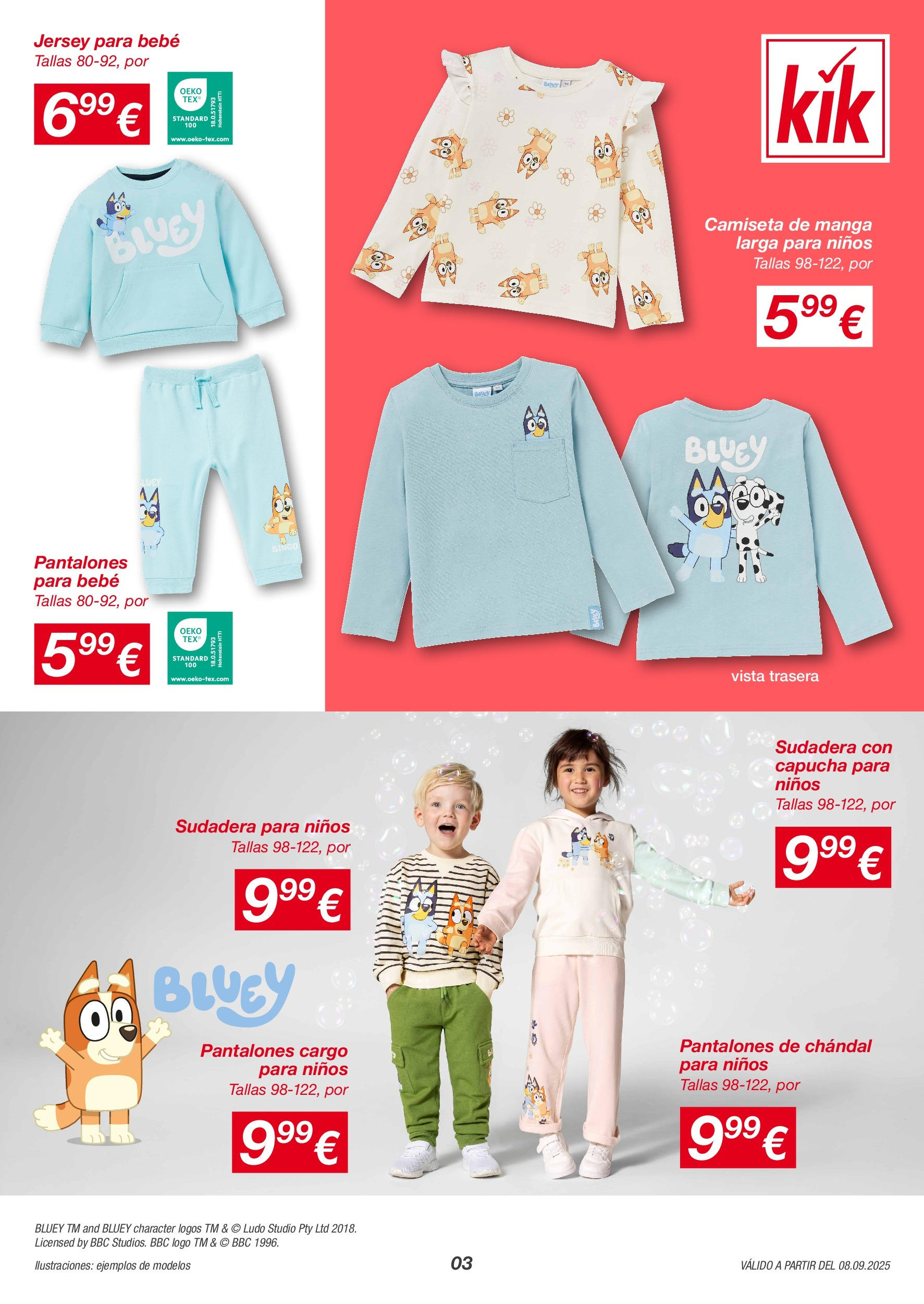 KIK - KiK catálogo hasta 14.09.2025 07/09/2025 - 14/09/2025 | Página: 3 | Productos: Sudadera, Pantalones