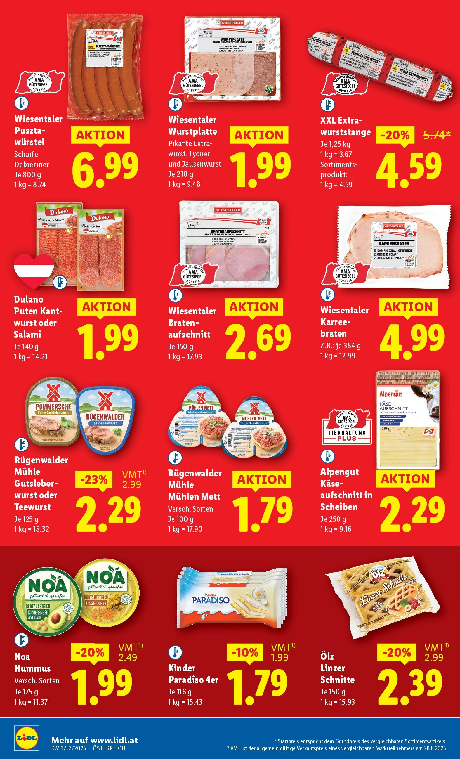 Lidl Flugblatt - Fohnsdorf, Neunkirchen, Graz ab 11.09.2025 - Angebote ab donnerstag | Seite: 10 | Produkte: Avocado, Wurst, Mühle, Salami