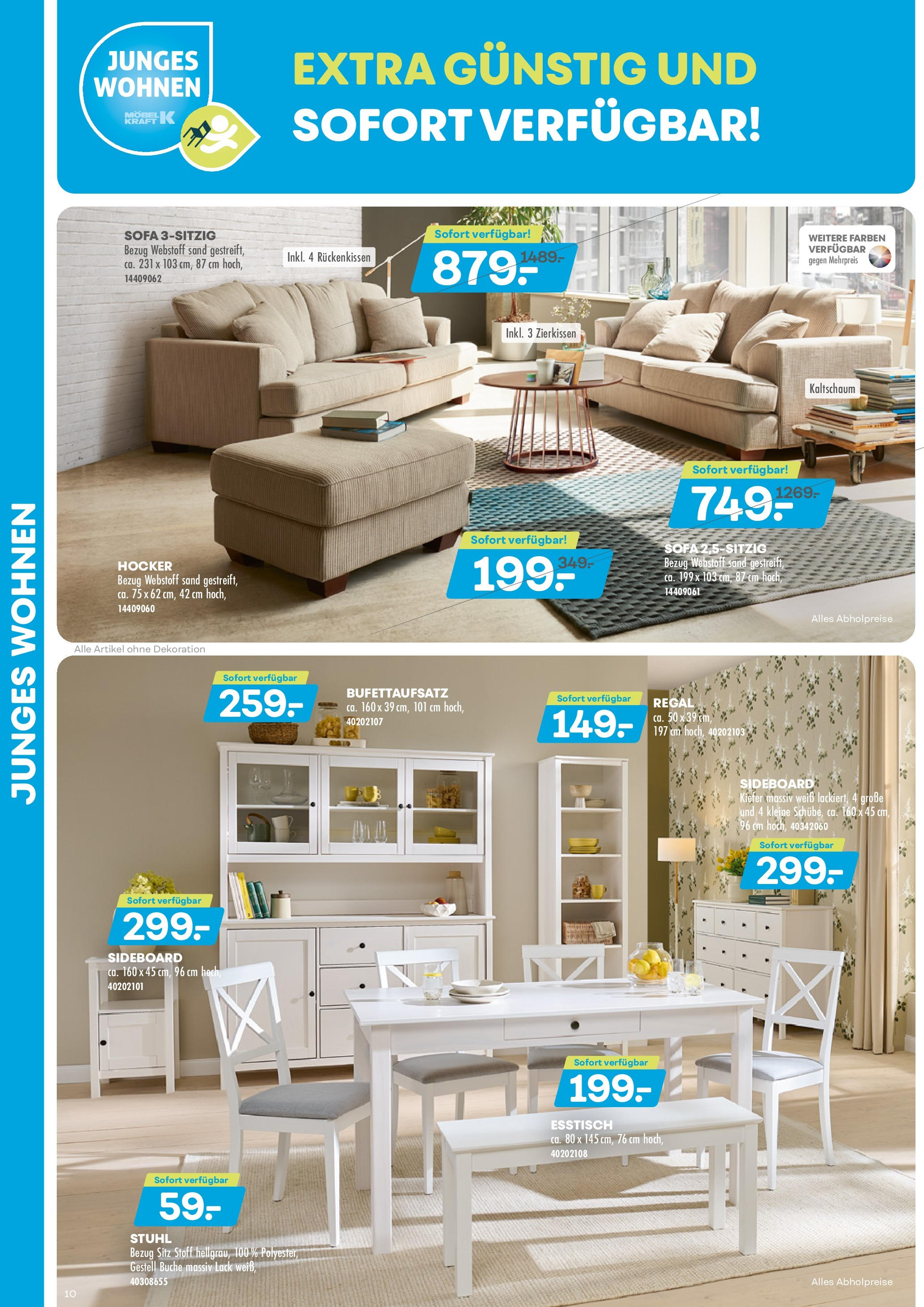 Möbel Kraft Prospekt (ab 09.09.2025) zum Blättern | Seite: 10 | Produkte: Hocker, Sofa, Regal, Stuhl Möbel Kraft Prospekt (ab 09.09.2025) zum Blättern | Seite: 10 | Produkte: Hocker, Sofa, Regal, Stuhl