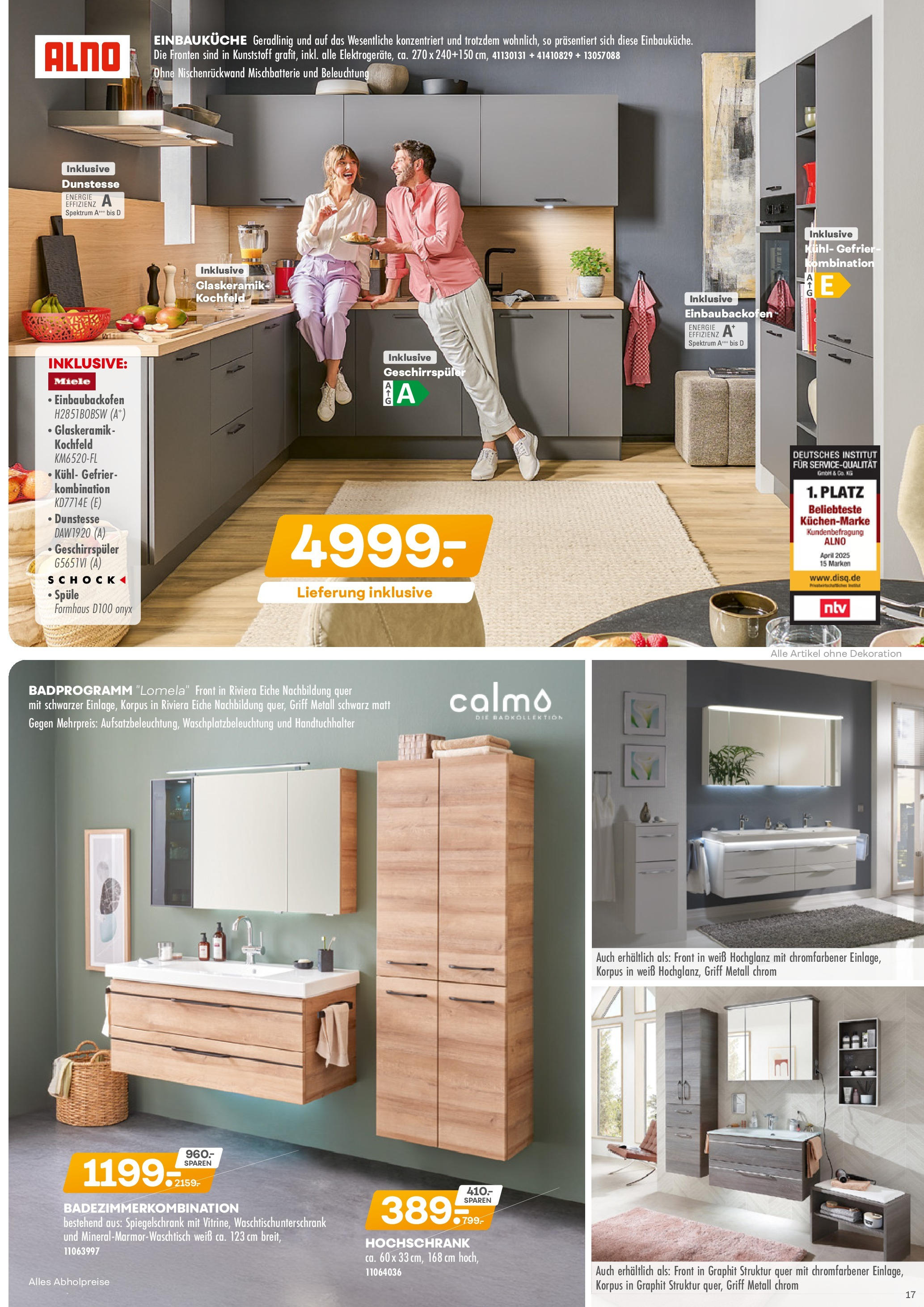Möbel Kraft Prospekt (ab 09.09.2025) zum Blättern | Seite: 17 | Produkte: Einbauküche, Kochfeld, Handtuchhalter, Hochschrank Möbel Kraft Prospekt (ab 09.09.2025) zum Blättern | Seite: 17 | Produkte: Einbauküche, Kochfeld, Handtuchhalter, Hochschrank