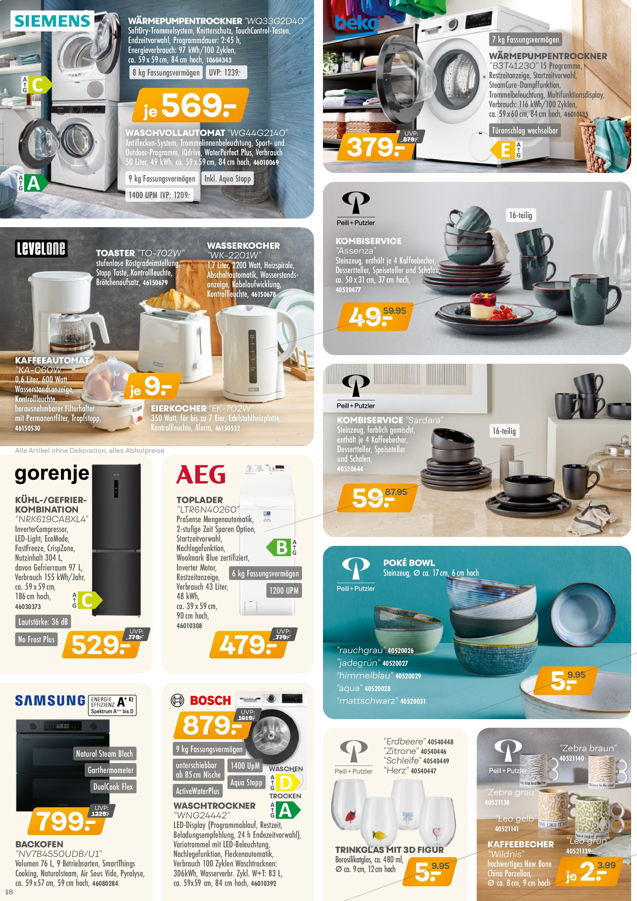 Möbel Kraft Prospekt (ab 09.09.2025) zum Blättern | Seite: 18 | Produkte: Bosch, Toaster, Zitrone, Backofen Möbel Kraft Prospekt (ab 09.09.2025) zum Blättern | Seite: 18 | Produkte: Bosch, Toaster, Zitrone, Backofen
