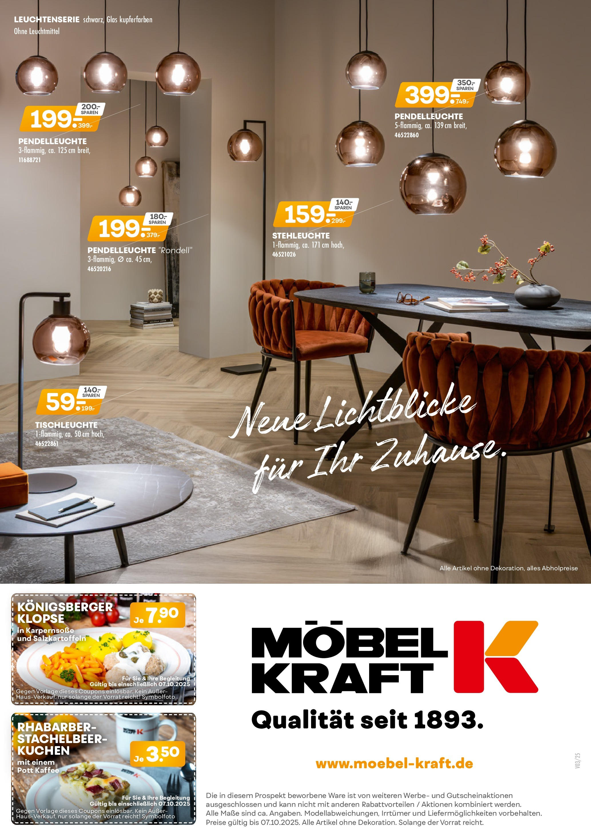 Möbel Kraft Prospekt (ab 09.09.2025) zum Blättern | Seite: 20 | Produkte: Kaffee, Rhabarber, Kuchen Möbel Kraft Prospekt (ab 09.09.2025) zum Blättern | Seite: 20 | Produkte: Kaffee, Rhabarber, Kuchen