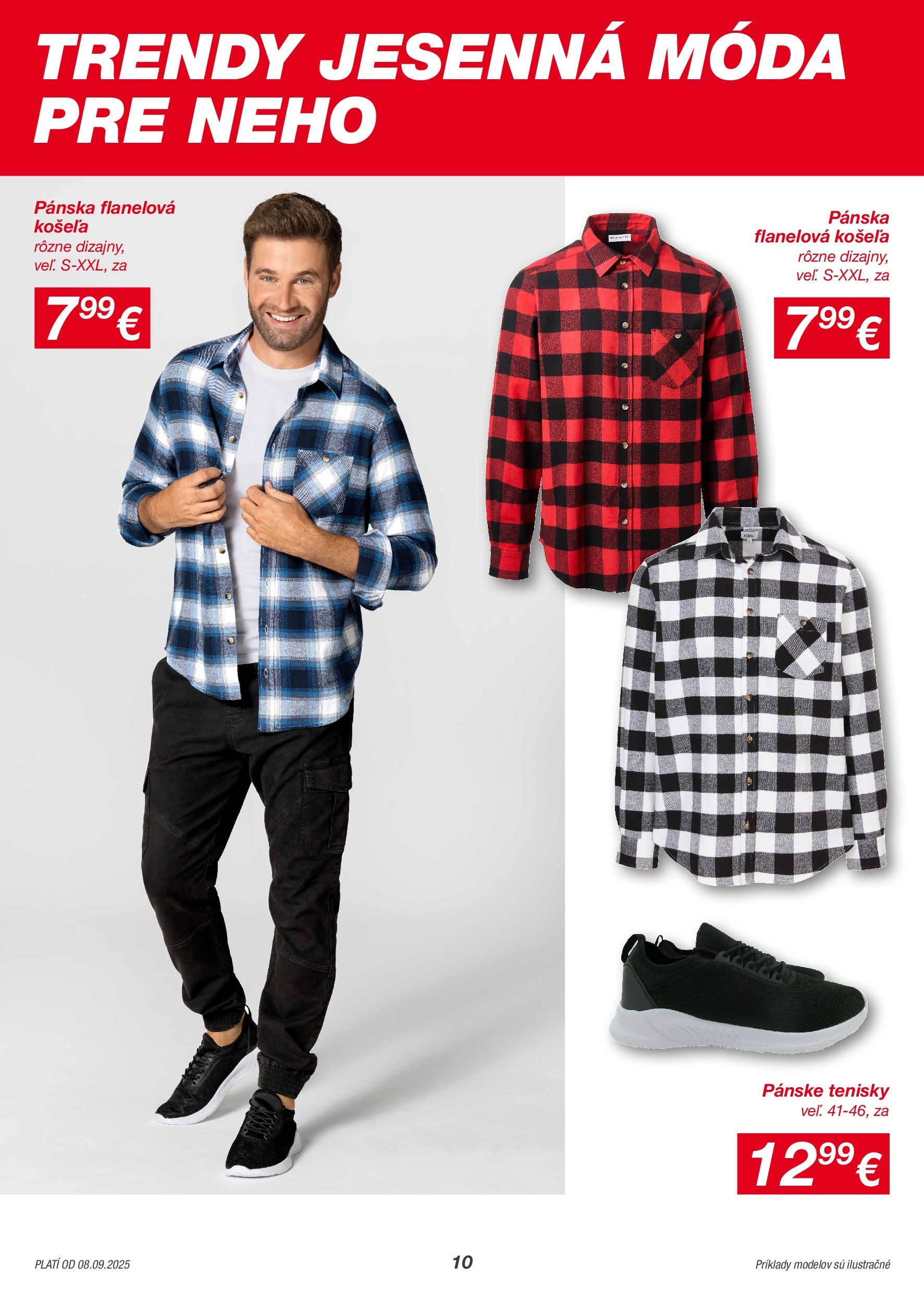 Kik - KiK leták platný do 14.09.2025 od 07.09.2025 → Aktuálny textil výpredaj online | Strana: 10 | Produkty: Košeľa, Tenisky, Pánske tenisky Kik - KiK leták platný do 14.09.2025 od 07.09.2025 → Aktuálny textil výpredaj online | Strana: 10 | Produkty: Košeľa, Tenisky, Pánske tenisky