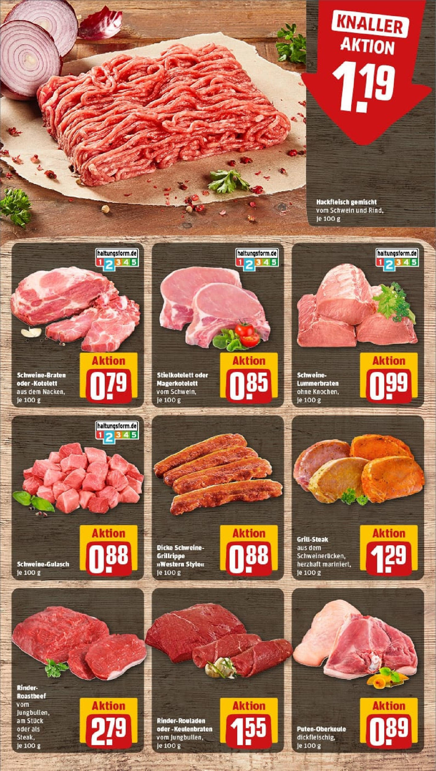 REWE Prospekt ab 01.09.2025 zum Blättern » Angebote | Seite: 10 | Produkte: Rinderrouladen, Schweinegulasch, Roastbeef, Hackfleisch REWE Prospekt ab 01.09.2025 zum Blättern » Angebote | Seite: 10 | Produkte: Rinderrouladen, Schweinegulasch, Roastbeef, Hackfleisch