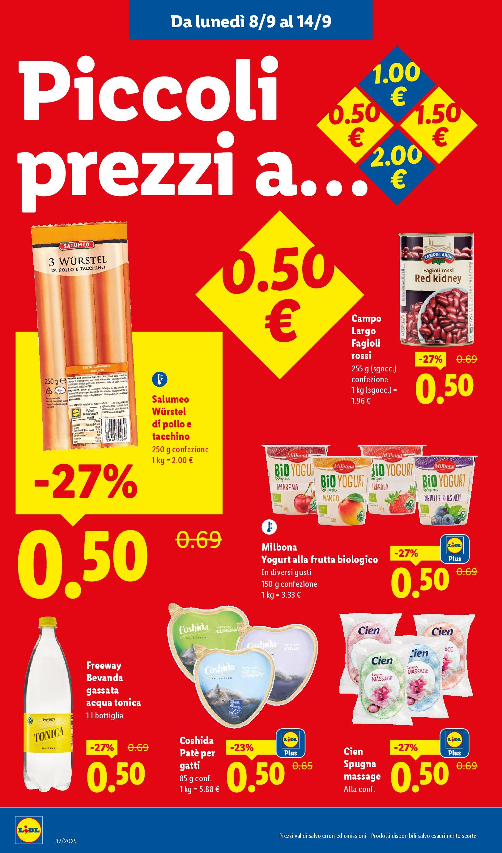 LIDL nuovo volantino dal 07/09/2025 - in anteprima⏳ | Pagina: 8 | Prodotti: Yogurt, Acqua, Wurstel, Mirtilli LIDL volantino della prossima settimana dal 07/09/2025 📣 | Pagina: 8 | Prodotti: Yogurt, Acqua, Wurstel, Mirtilli