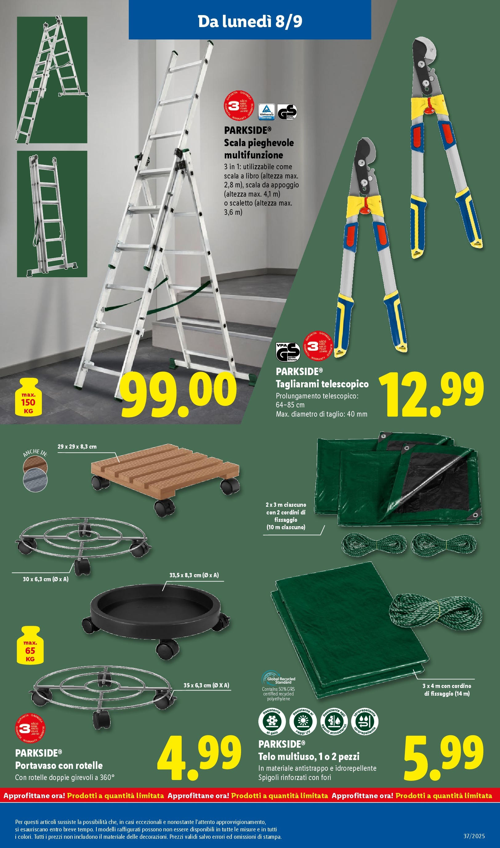 LIDL nuovo volantino dal 07/09/2025 - in anteprima⏳ | Pagina: 35 | Prodotti: Scala LIDL volantino della prossima settimana dal 07/09/2025 📣 | Pagina: 35 | Prodotti: Scala