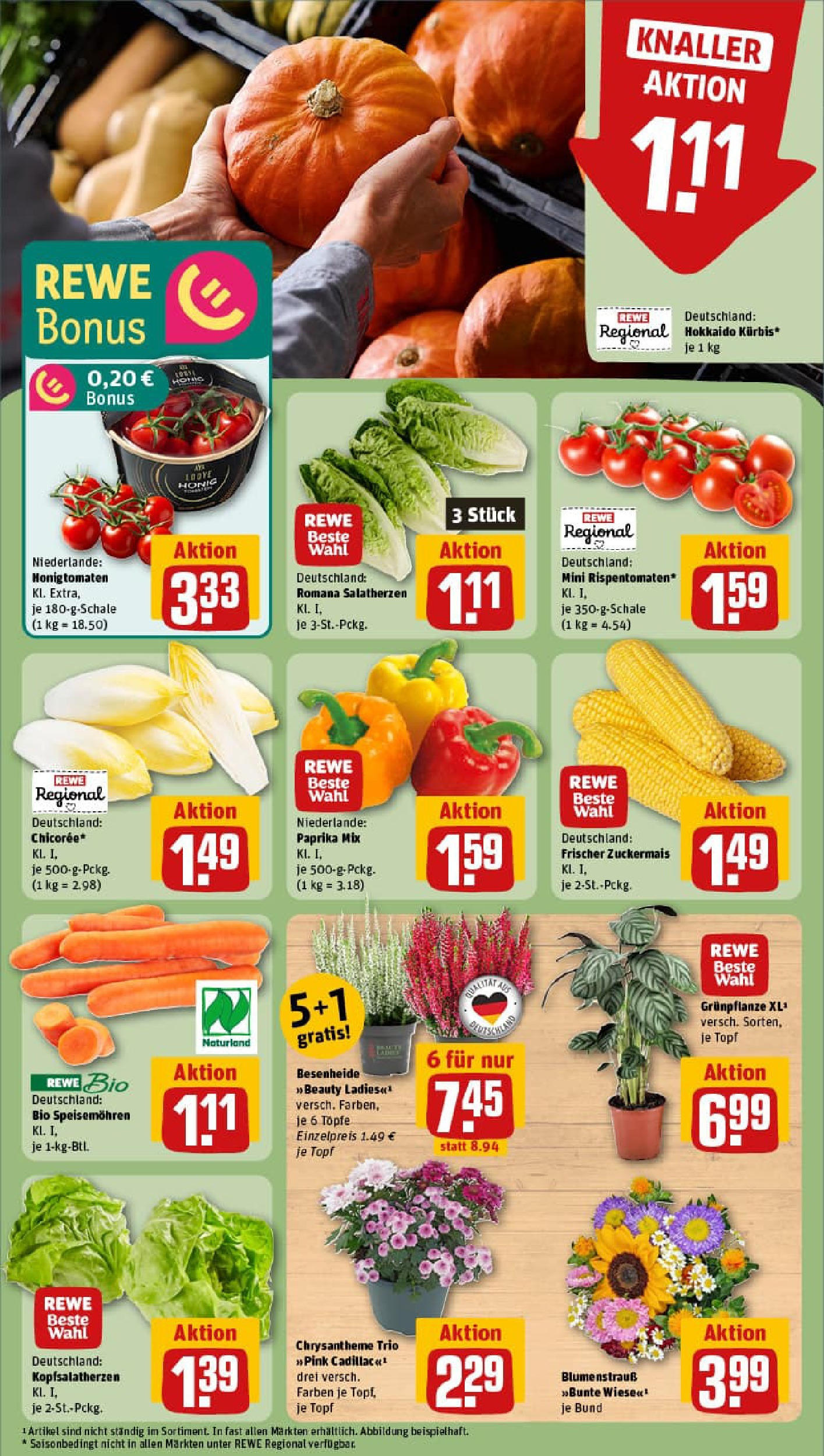 REWE Prospekt ab 07.09.2025 zum Blättern » Angebote | Seite: 7 | Produkte: Paprika REWE Prospekt ab 07.09.2025 zum Blättern » Angebote | Seite: 7 | Produkte: Paprika
