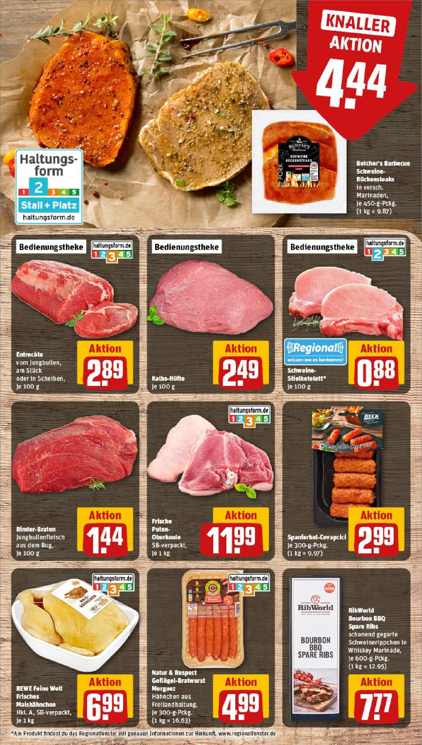 REWE Prospekt ab 07.09.2025 zum Blättern » Angebote | Seite: 8 | Produkte: Spare ribs, Entrecote, Bourbon, Whiskey REWE Prospekt ab 07.09.2025 zum Blättern » Angebote | Seite: 8 | Produkte: Spare ribs, Entrecote, Bourbon, Whiskey