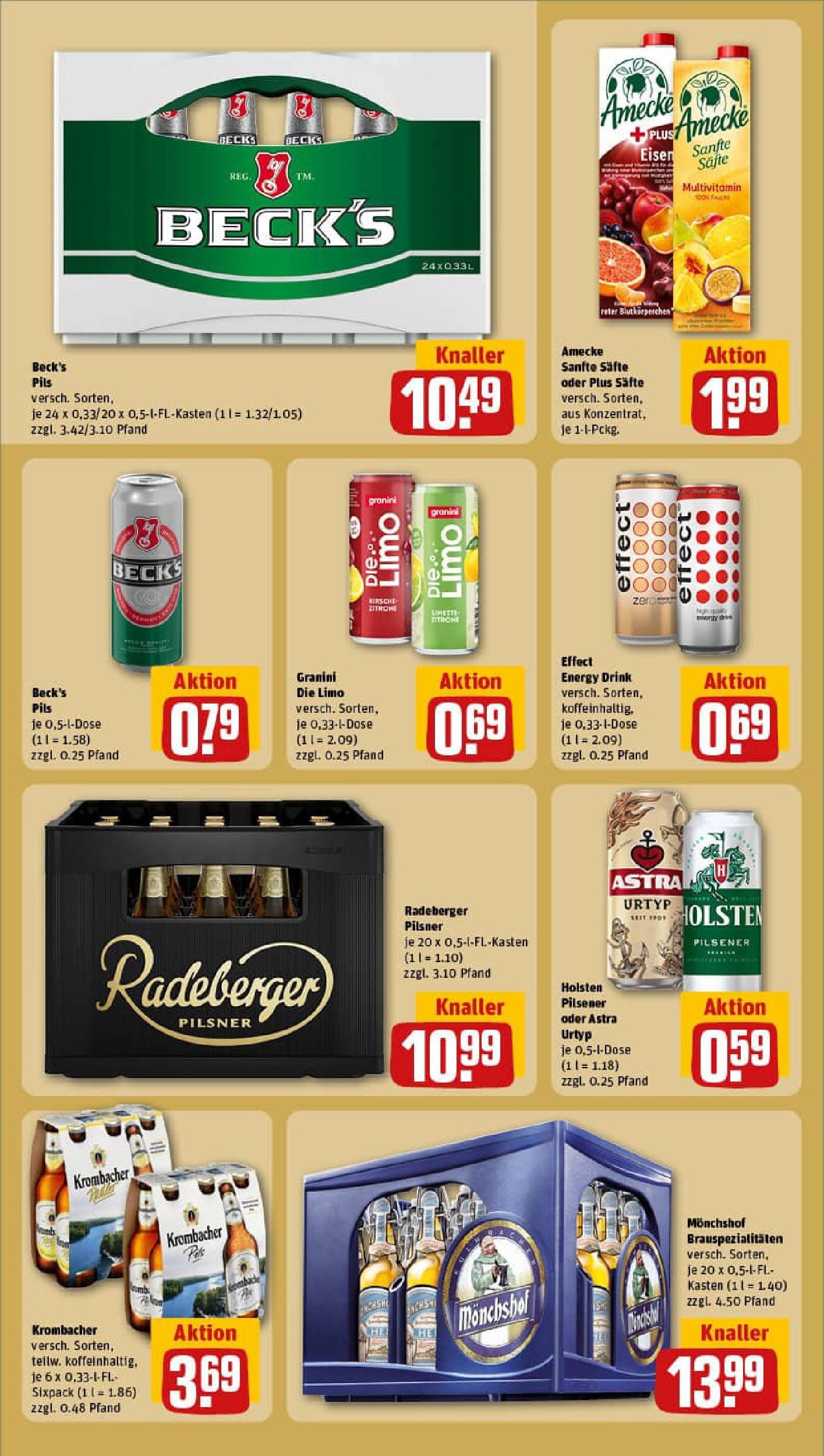 REWE Prospekt ab 07.09.2025 zum Blättern » Angebote | Seite: 18 | Produkte: Monchshof, Astra, Granini, Granini die limo REWE Prospekt ab 07.09.2025 zum Blättern » Angebote | Seite: 18 | Produkte: Monchshof, Astra, Granini, Granini die limo