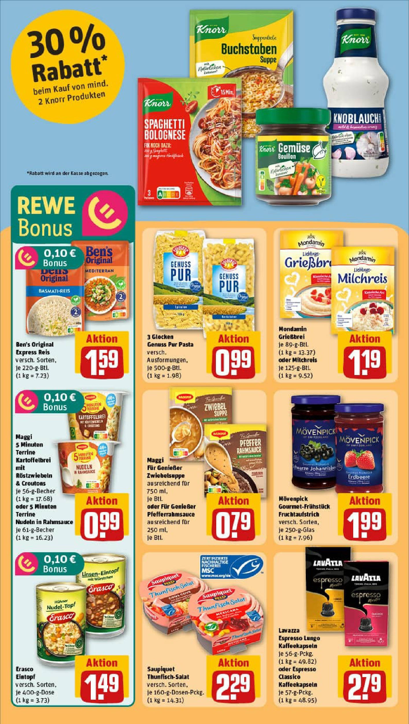 REWE Prospekt ab 07.09.2025 zum Blättern » Angebote | Seite: 20 | Produkte: Knorr, Gemüse, Pfeffer, Nudeln REWE Prospekt ab 07.09.2025 zum Blättern » Angebote | Seite: 20 | Produkte: Knorr, Gemüse, Pfeffer, Nudeln